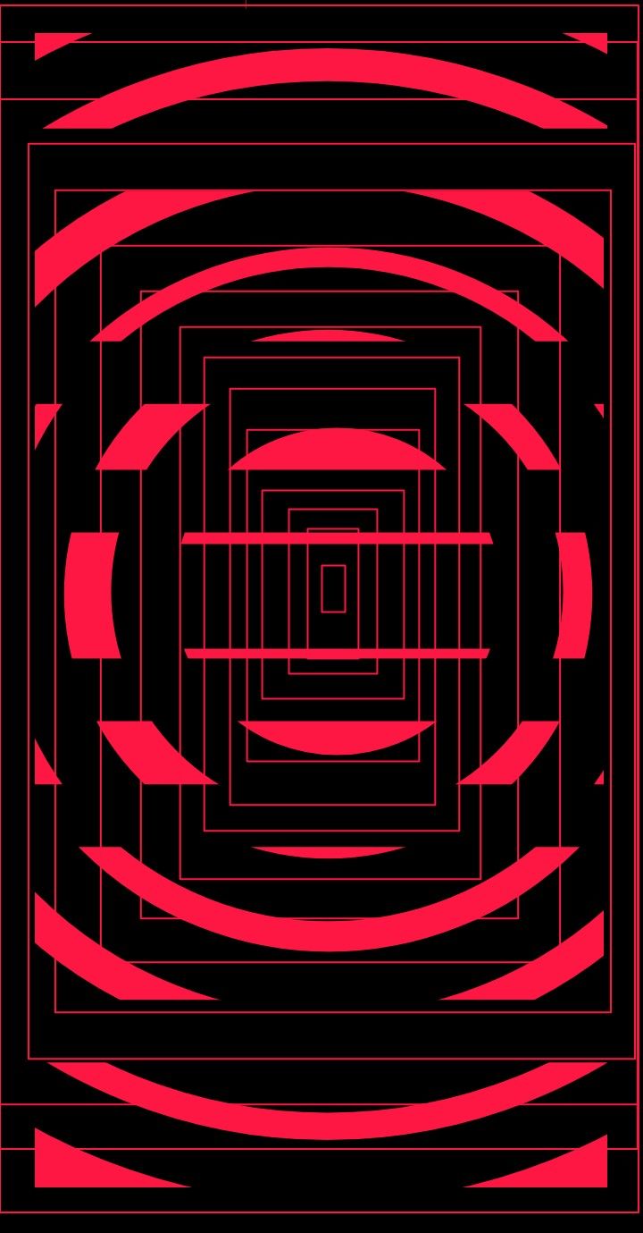 720x1379 Abstract Red and Black Wall Art. Topographic wallpaper red, Bold red and black wallpaper, Red geometric tech background
