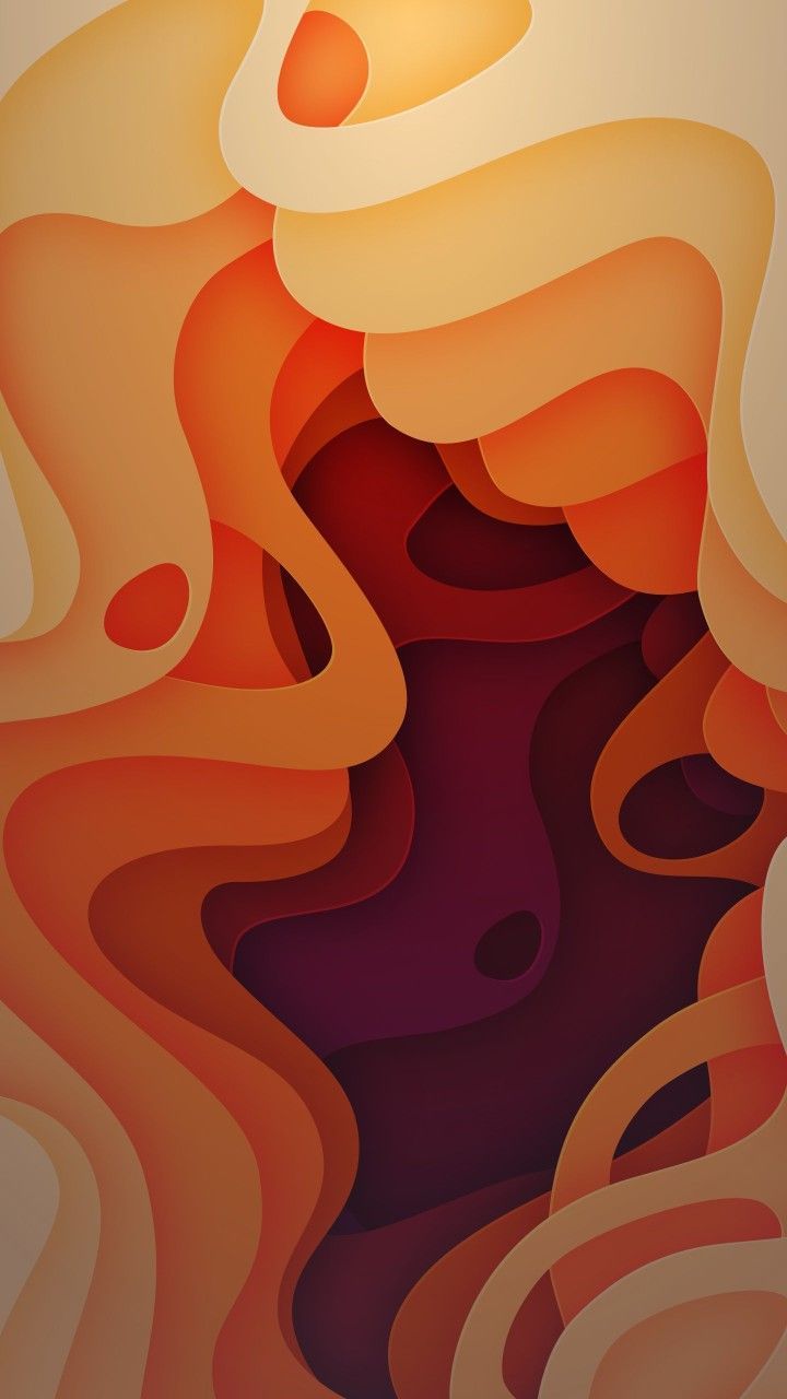 720x1280 Orange and Red Abstract Phone Background. Abstract wallpaper samsung, Orange topographic wallpaper, Orange geometric wave pattern