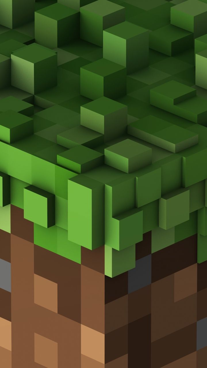 720x1280 Minecraft Wallpaper 4K, Blocks, Grass