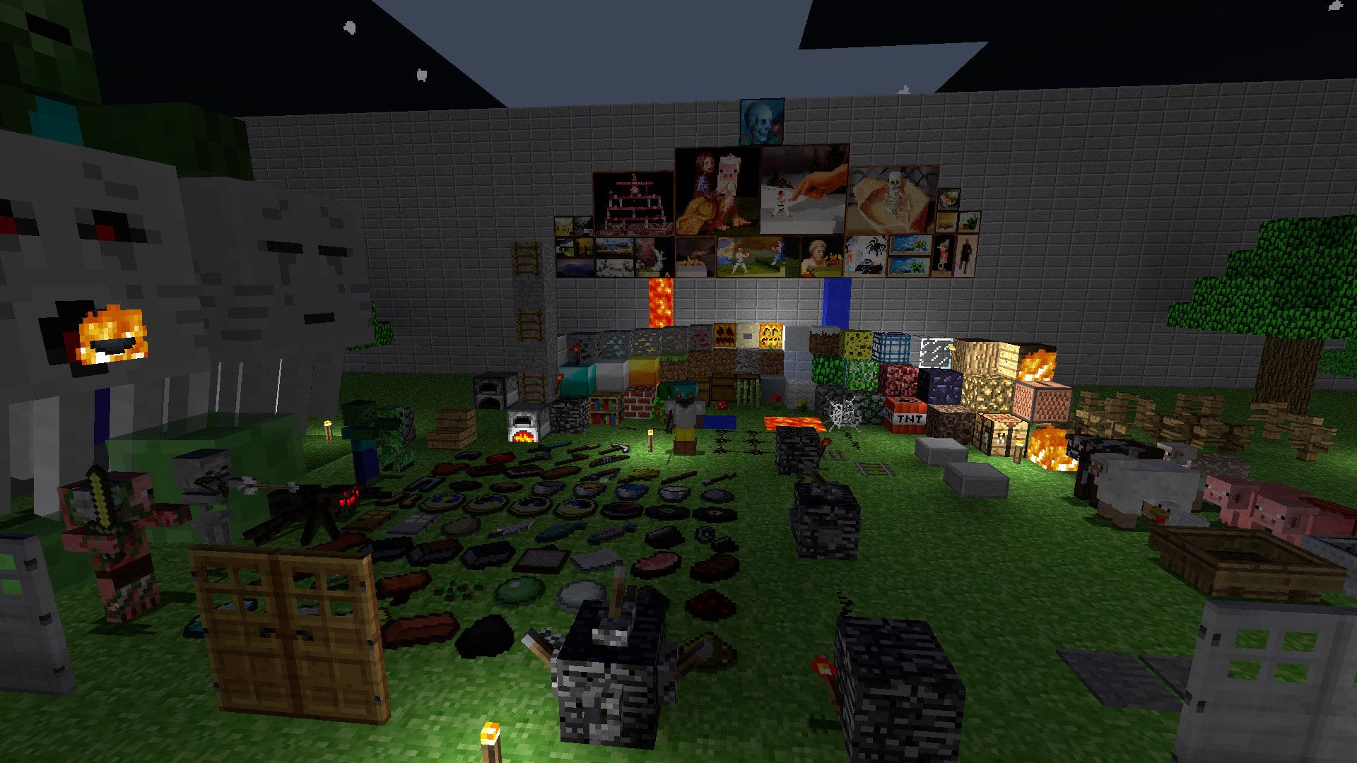 1920x1080 Minecraft Alpha textures and sounds Mod for Team Fortress 2