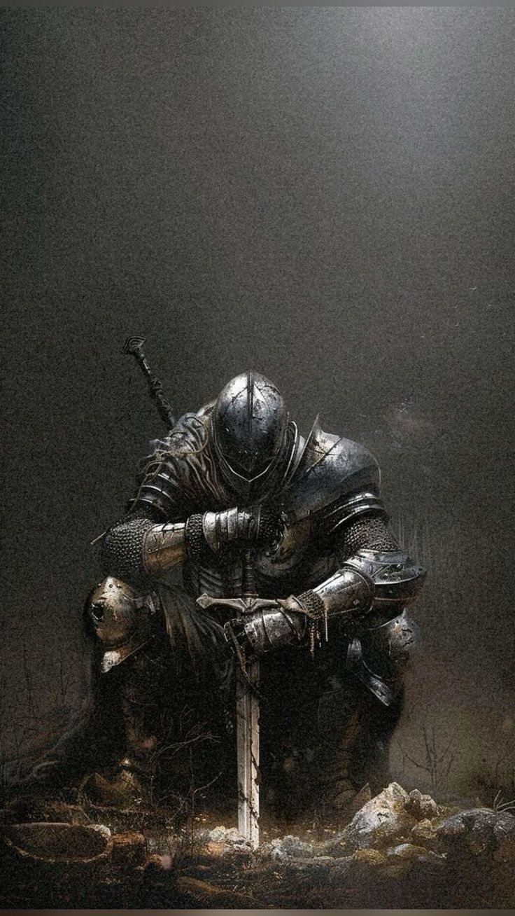 736x1308 Dark Fantasy Knight Wallpaper