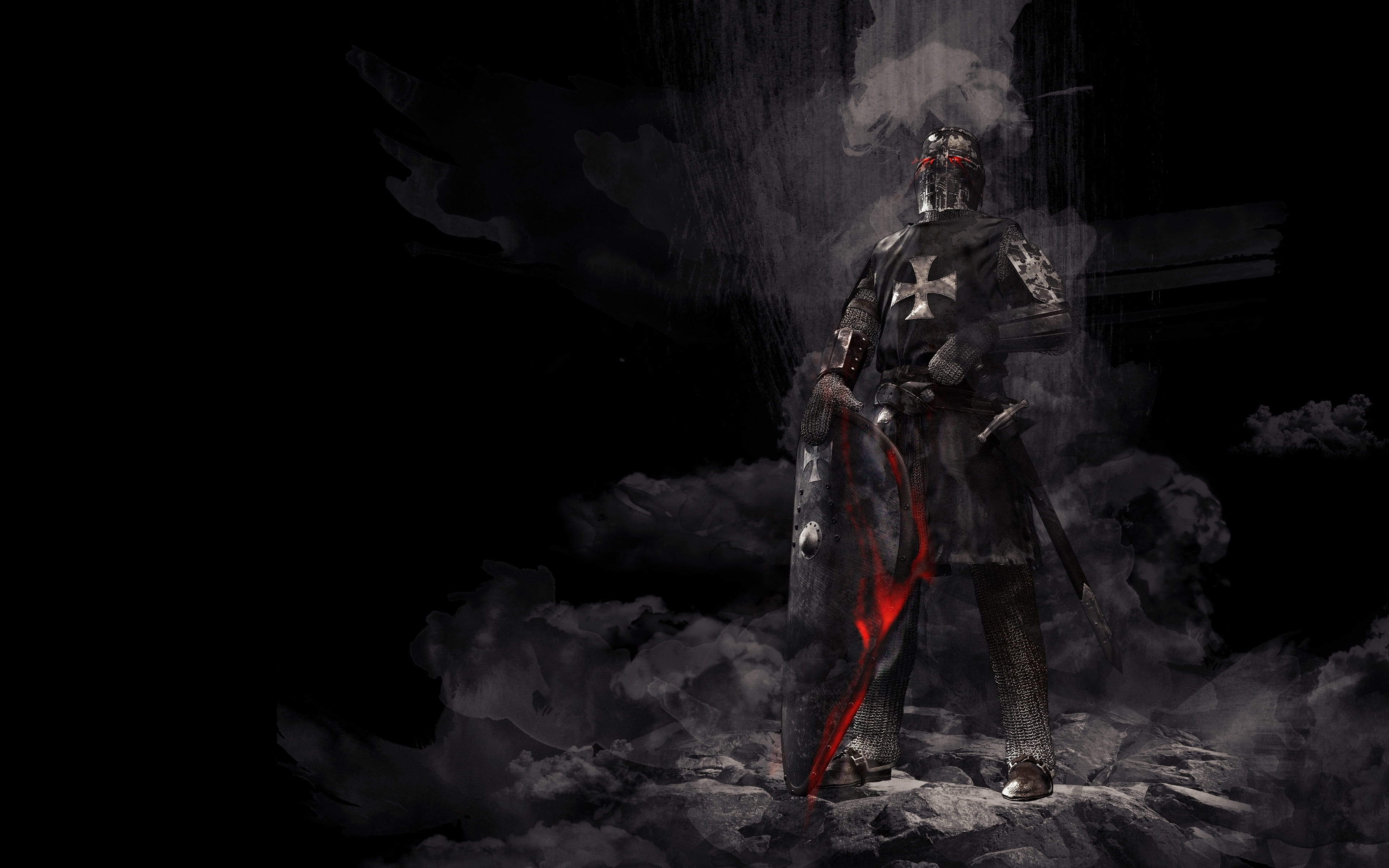 3840x2400 Royalty Free Photo: Knight Warrior Illustration