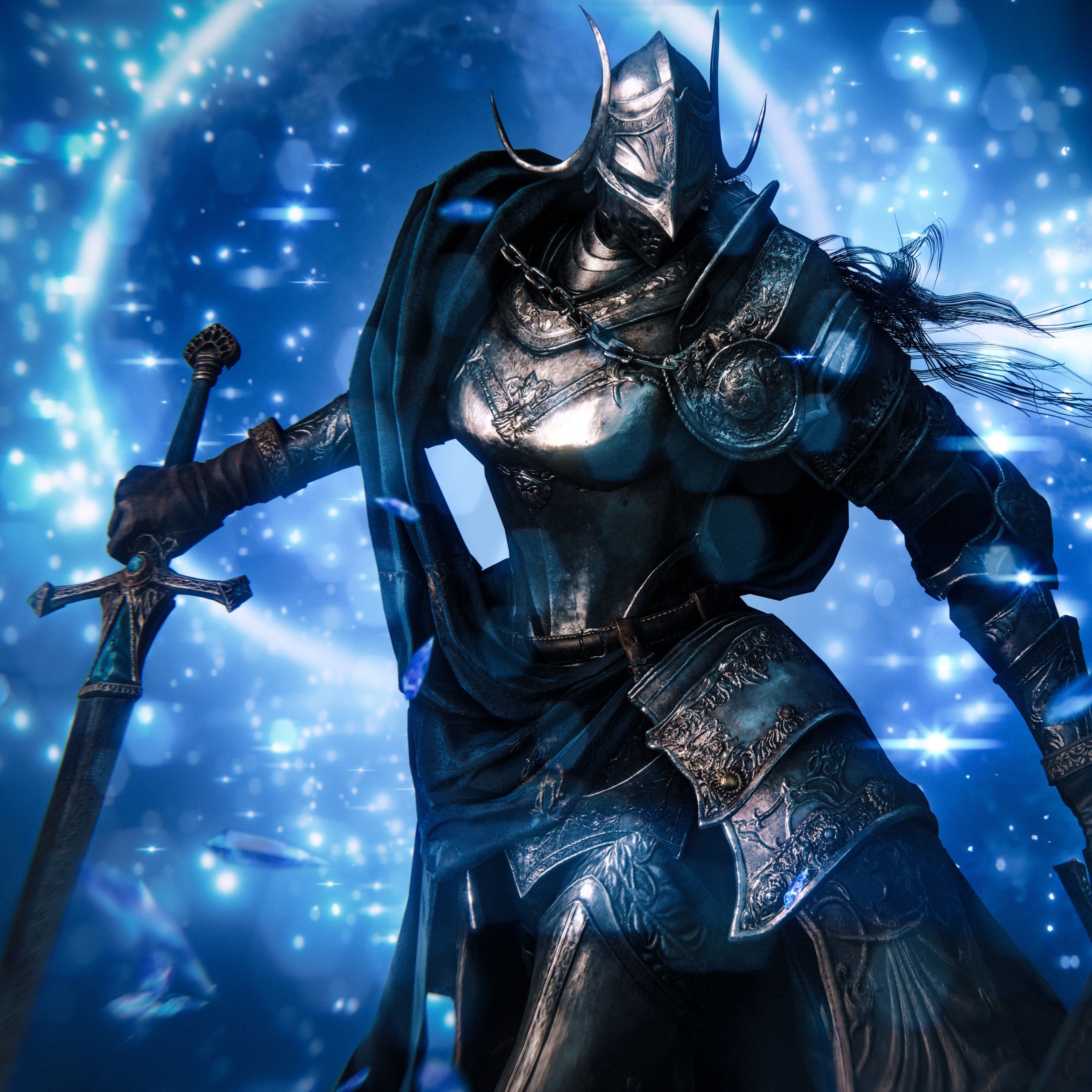 2560x2560 Rellana Twin Moon Knight Wallpaper 4K, Elden Ring, 5K, 8K