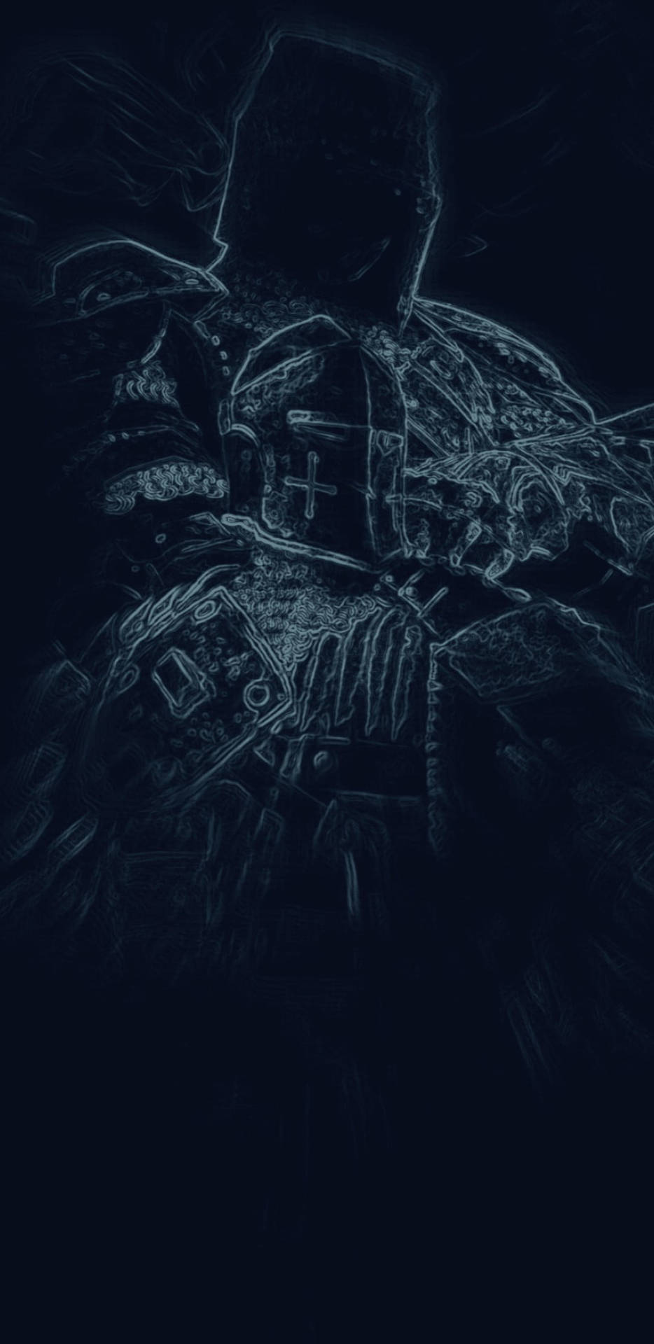 934x1920 For Honor Phone Knights Black Aesthetic Wallpaper