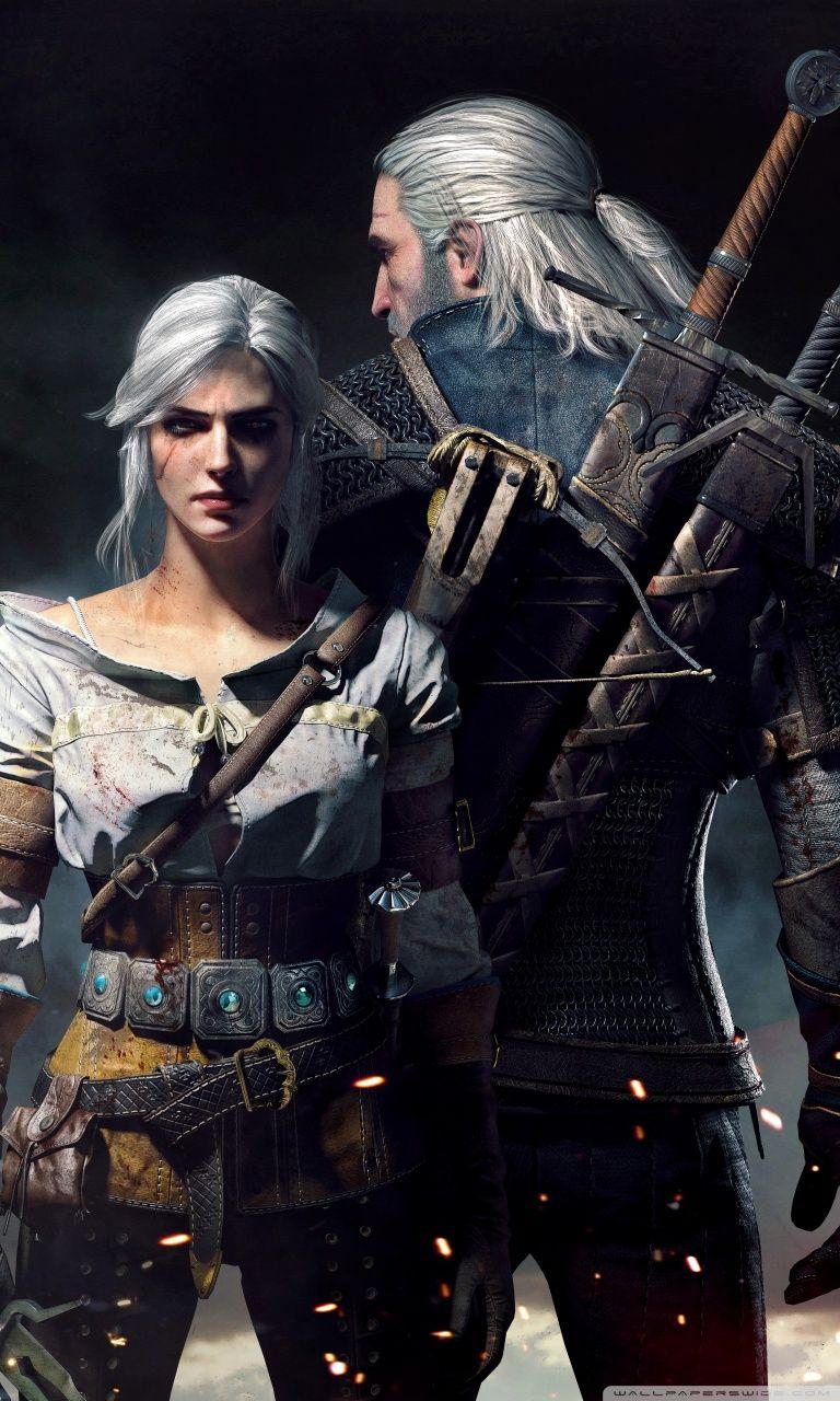768x1280 The Witcher 3 Wild Hunt Geralt and Ciri Ultra HD Desktop Background Wallpaper for 4K UHD TV : Widescreen & UltraWide Desktop & Laptop : Multi Display, Dual Monitor : Tablet
