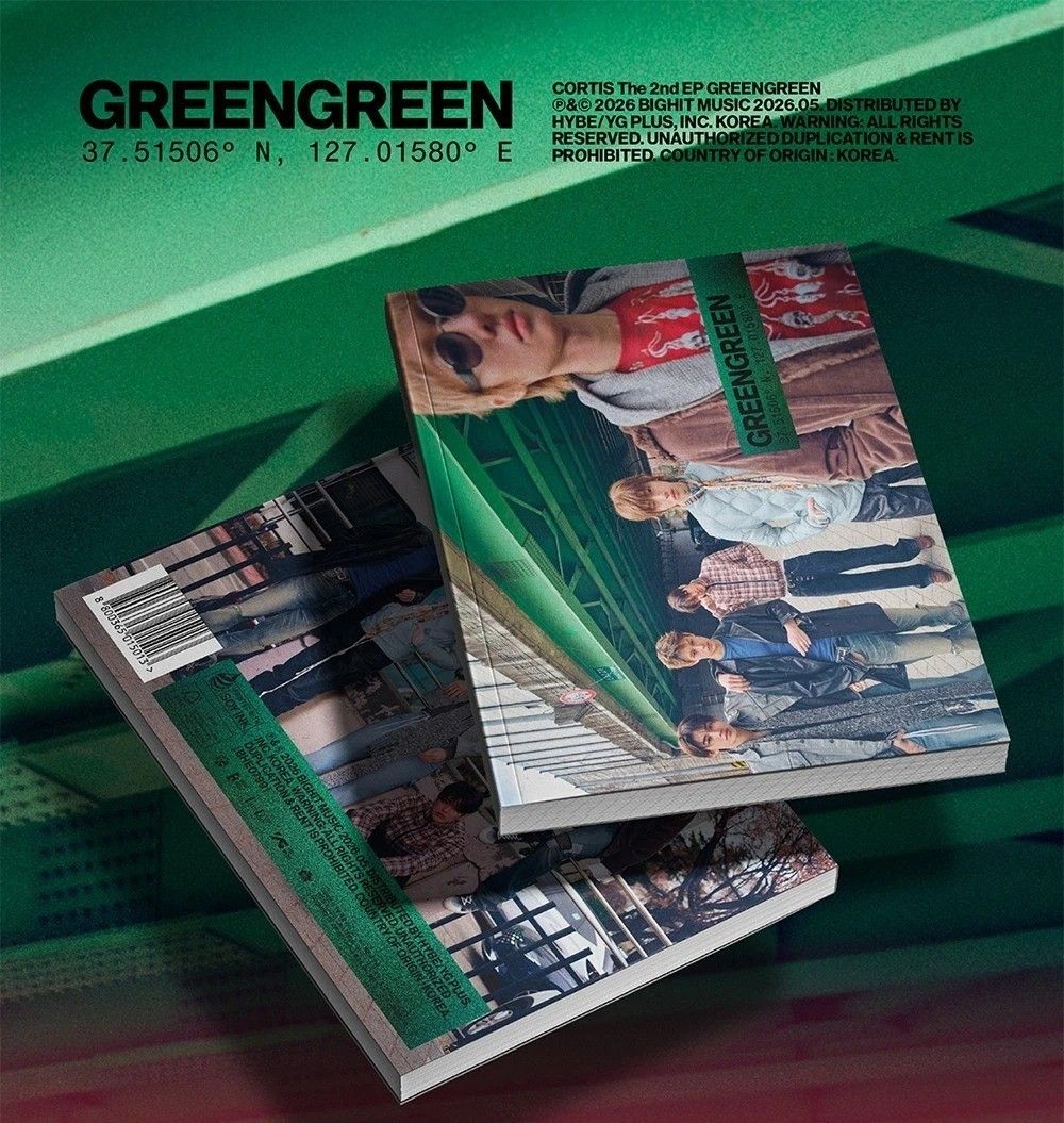 1000x1055 CORTIS [GREENGREEN] 2nd EP Album CD Photo Book Magnet Sticker 2 Card GIFT SEALED