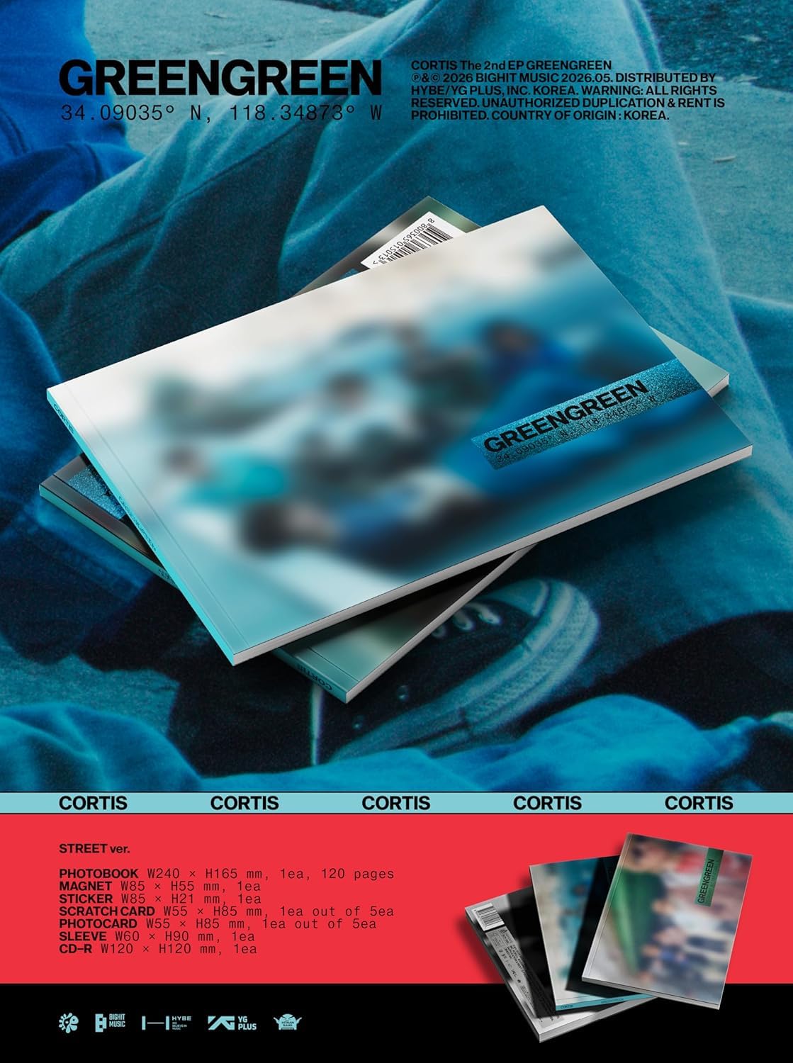 1119x1500 CORTIS GREENGREEN 2nd EP Album Photobook Ver (STUDIO Ver.) : Home & Kitchen