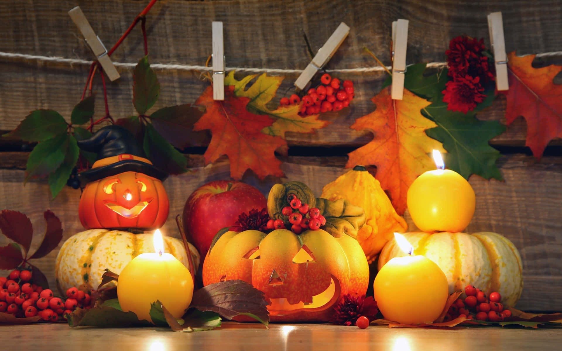 1920x1200 Fall Pumpkin Wallpaper