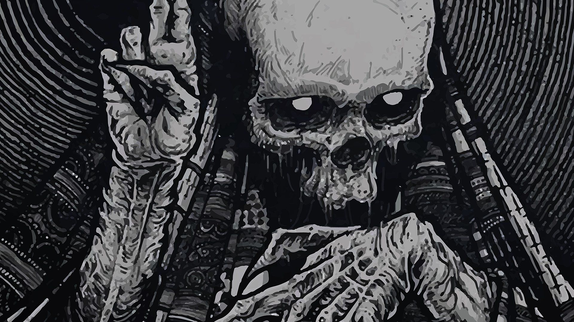 1920x1080 Download Dark Skull HD Wallpaperx1080