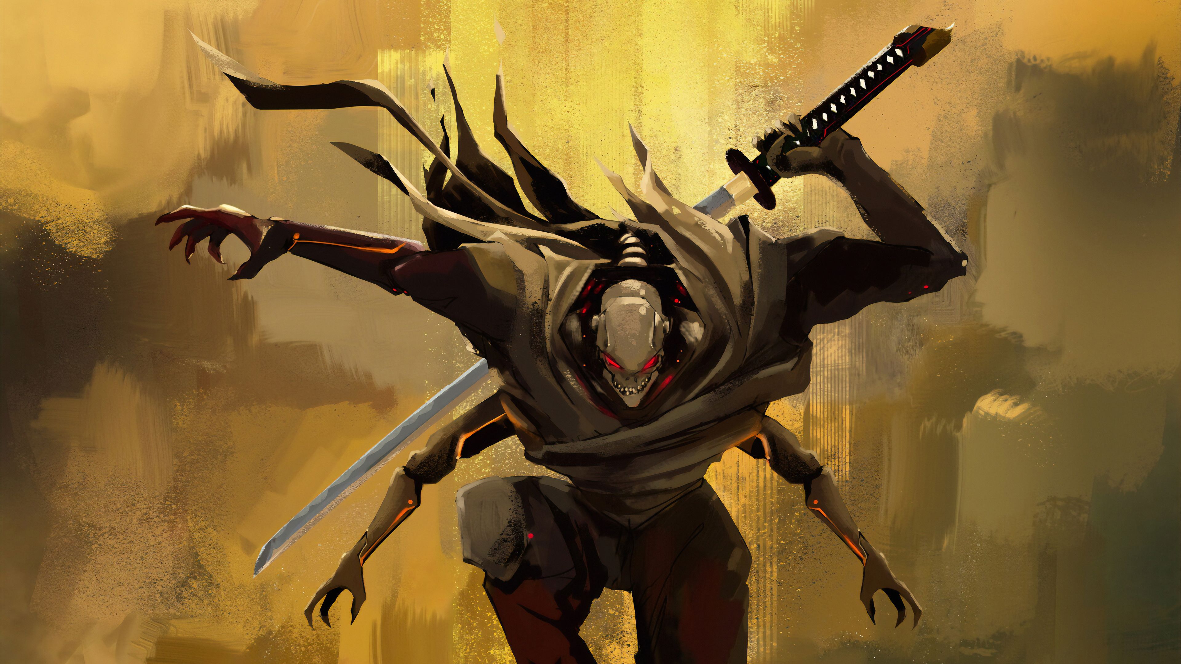 3840x2160 Skull Cyborg Sword 4k Wallpaper, HD Artist Wallpaper, 4k Wallpaper, Image, Background, Photos and Picture