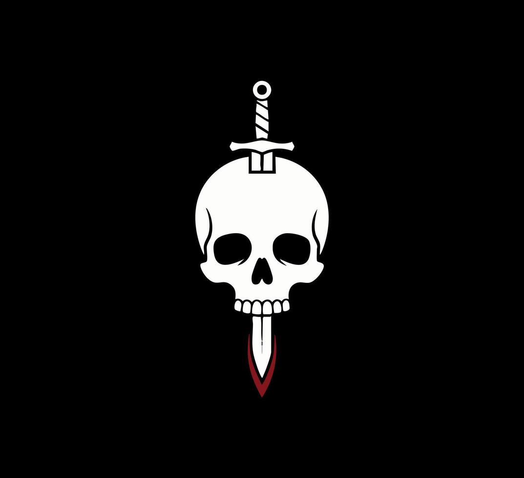 1073x980 gothic skull sword and thorny rose art