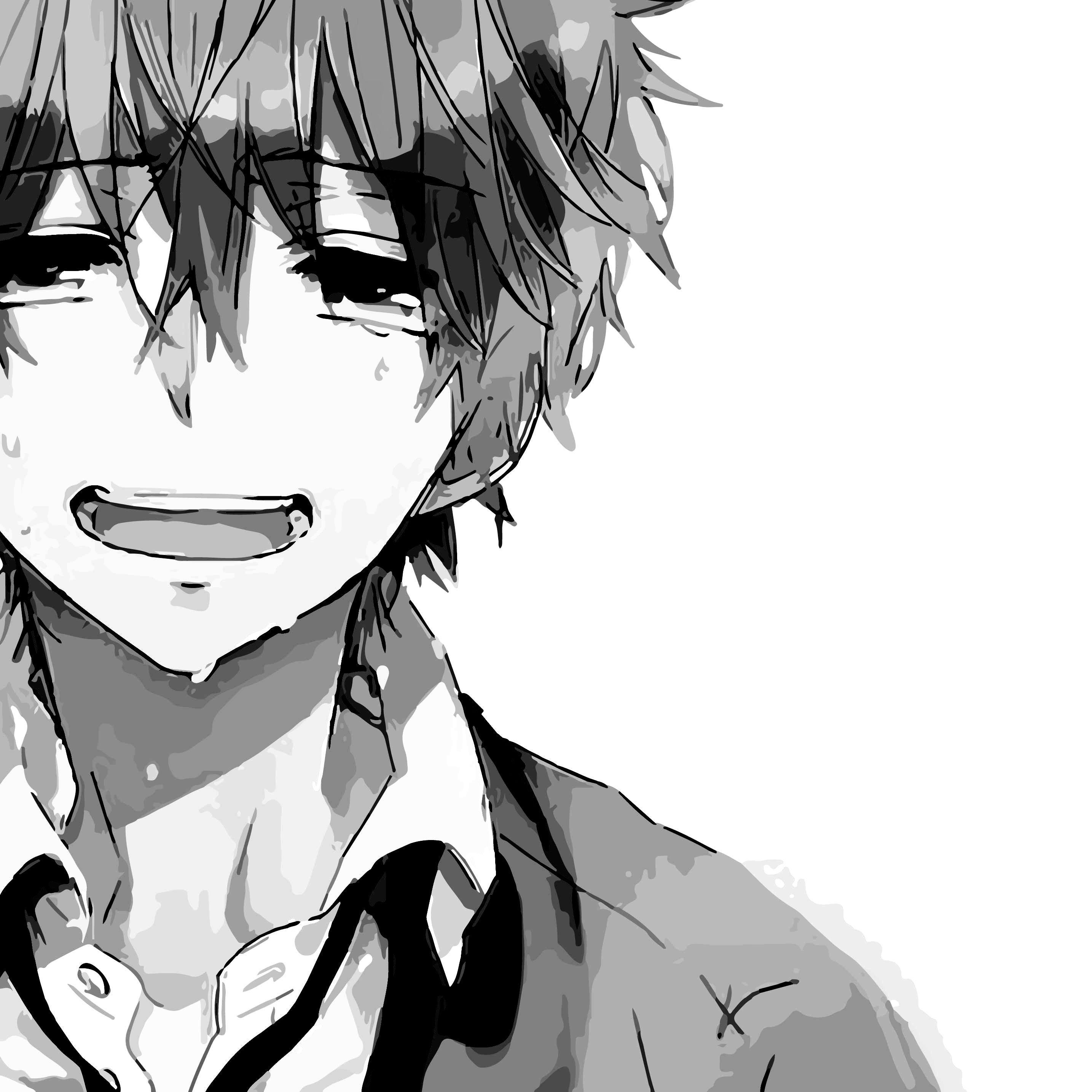 2869x2869 Emo Anime Boy Wallpaper
