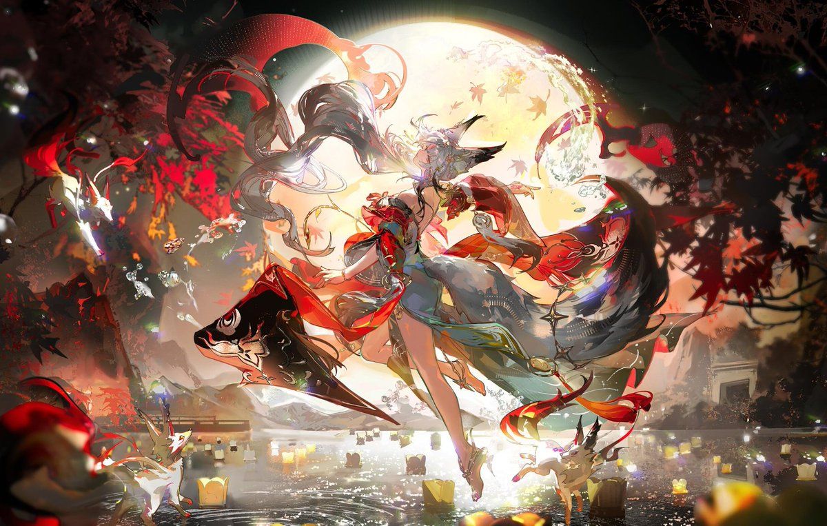 1200x763 Holy Goddess. Hsin might be the most interesting and beautiful looking character in the whole game. Illustration: 若干爪 #WutheringWaves