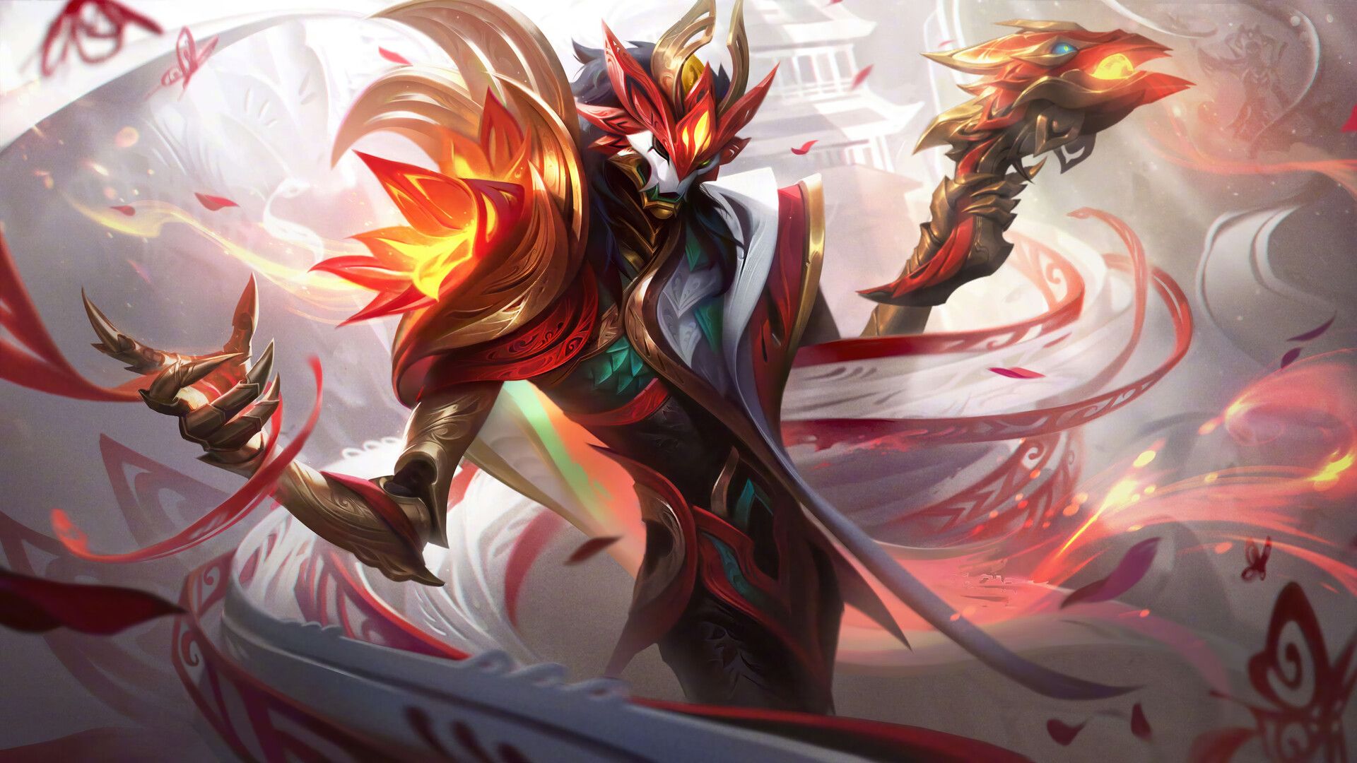 1920x1080 Jhin Mythmaker Legendary Skin LoL Splash Art Wallpaper 4K 8K HD PC