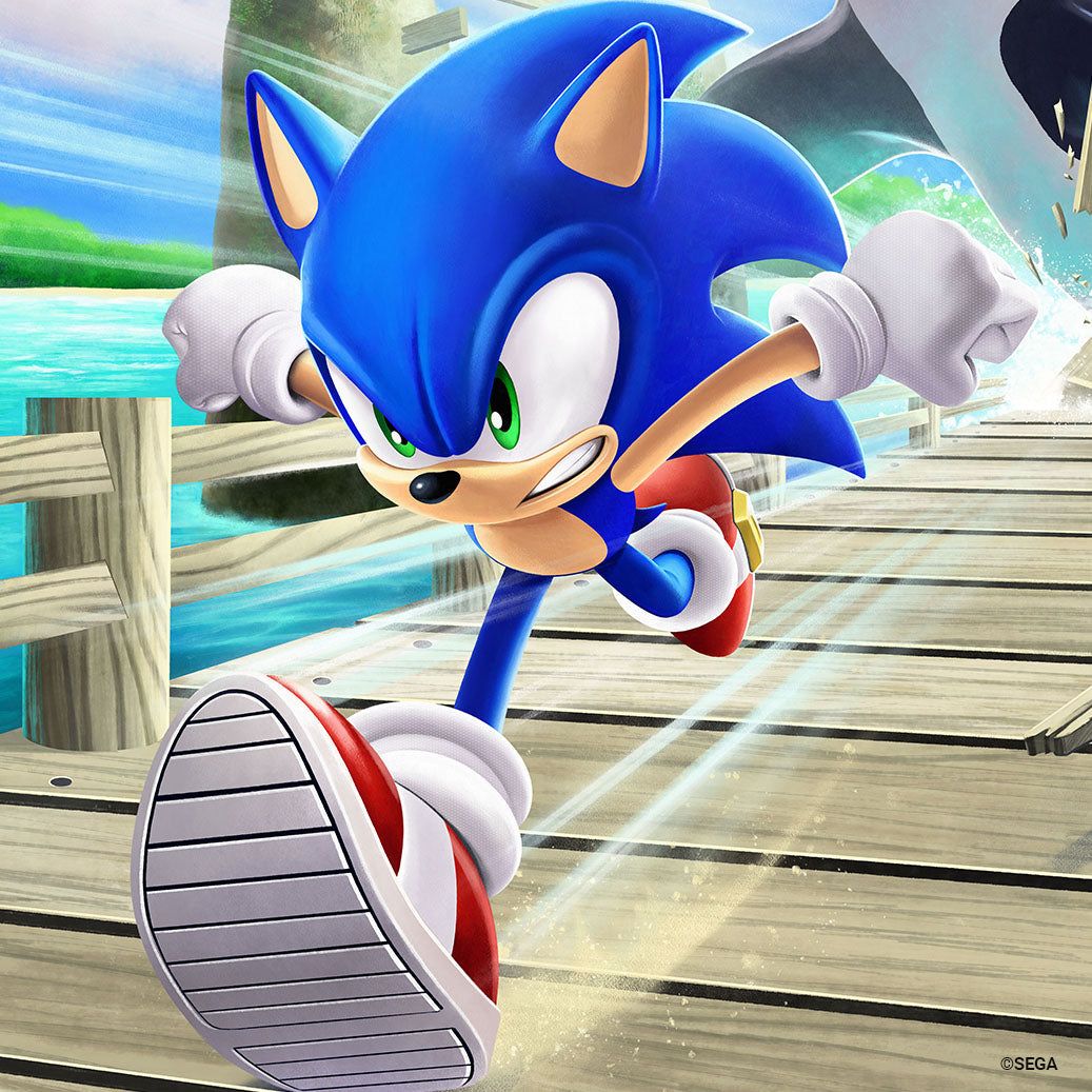 1037x1037 Sonic the Hedgehog: The Whale Chase' by Liza Shumska Edition 35th Anniversary Print