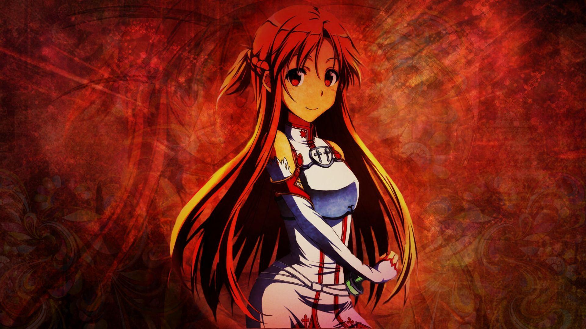 1920x1080 Desktop Wallpaper Smile, Yuuki Asuna, Sword Art Online, Asuna, Sao, Anime, HD Image, Picture, Background, 56twja