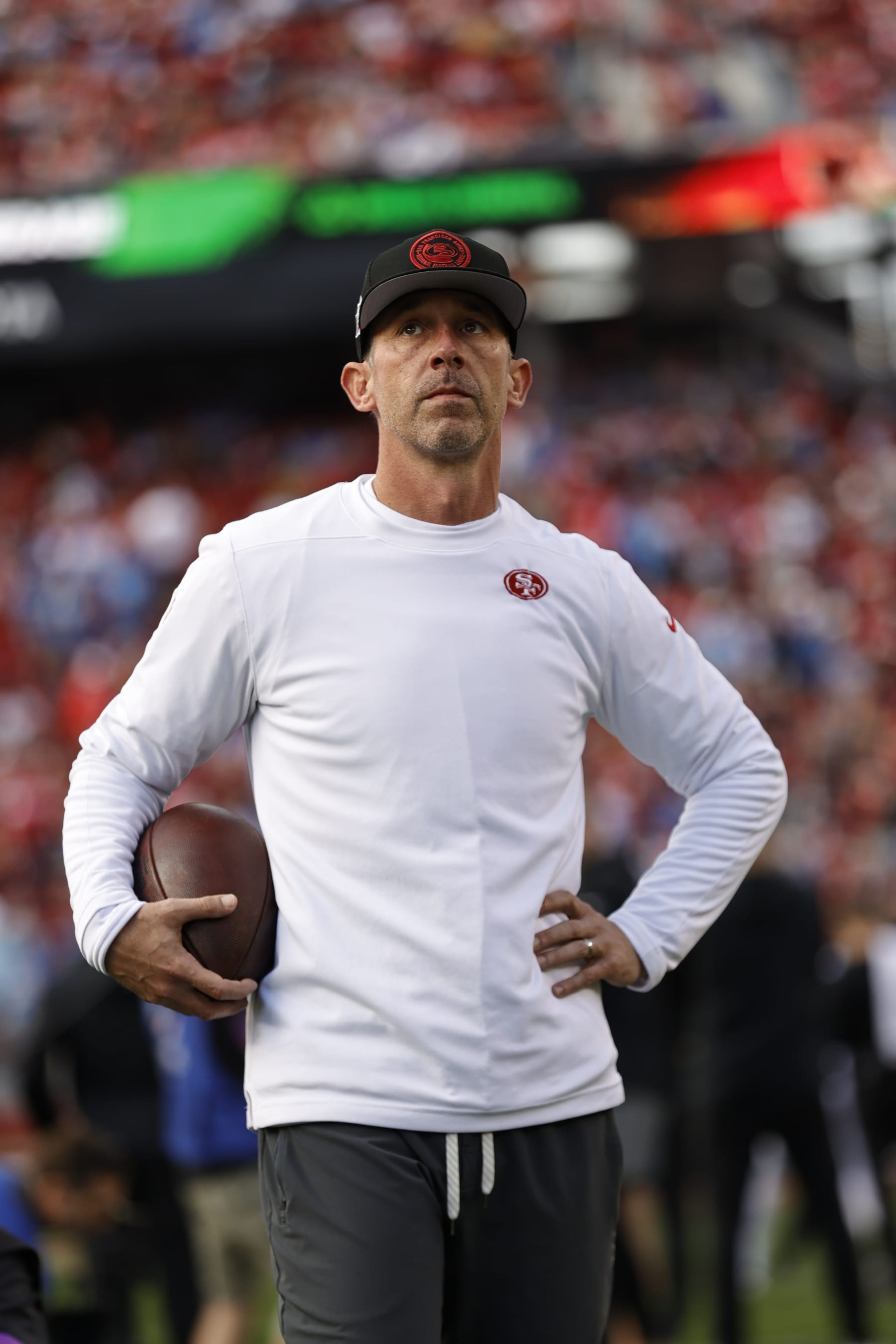 3840x5760 49ers HC Kyle Shanahan Talks UNLV Field Rumors Before Super Bowl: 'It Is What It Is'