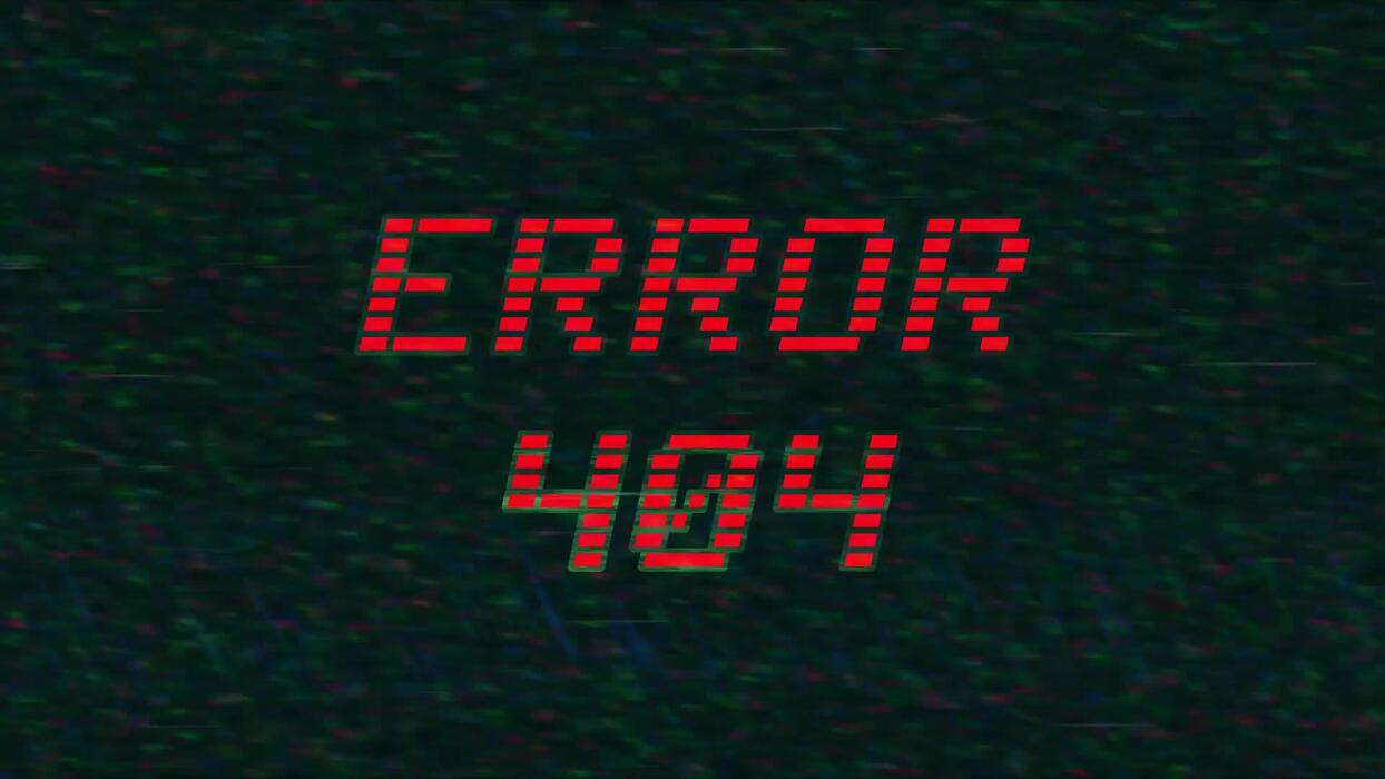 1244x700 ERROR 404 Stroke Text Animation