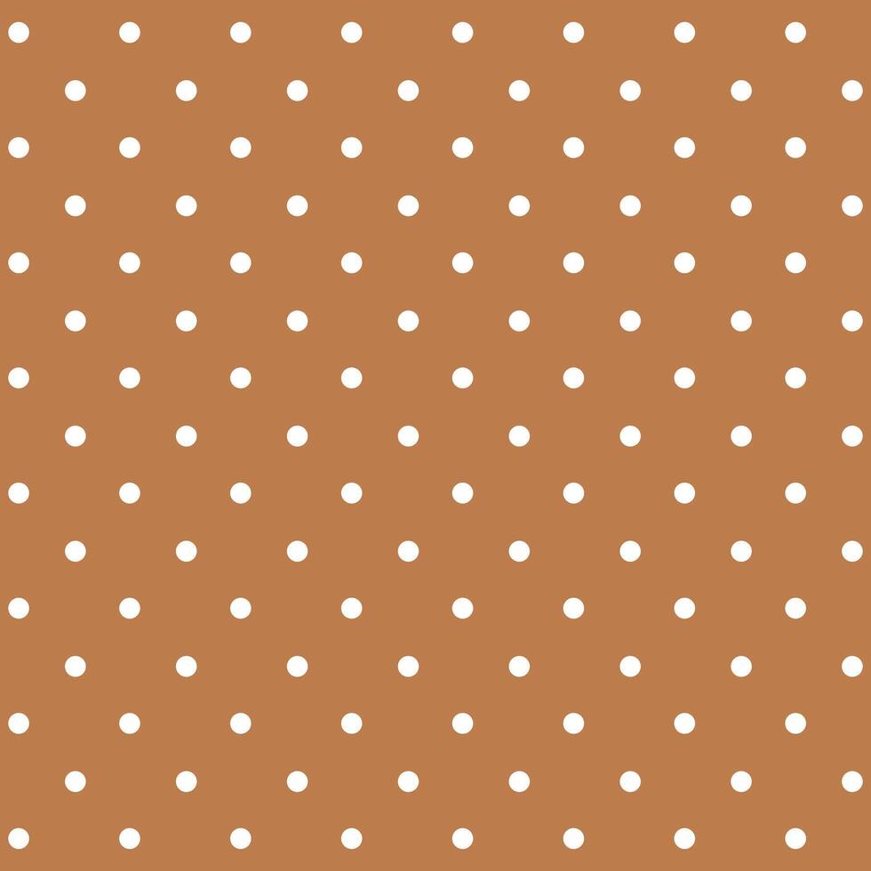 980x980 Seamless pattern cream polka dots dot a warm brown background
