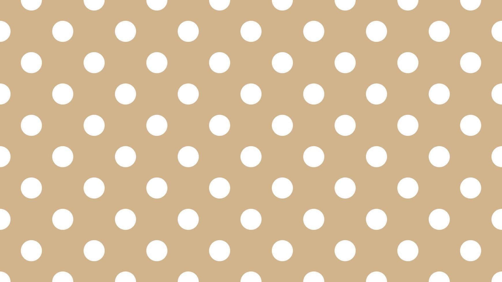 1742x980 white color polka dots over tan brown background