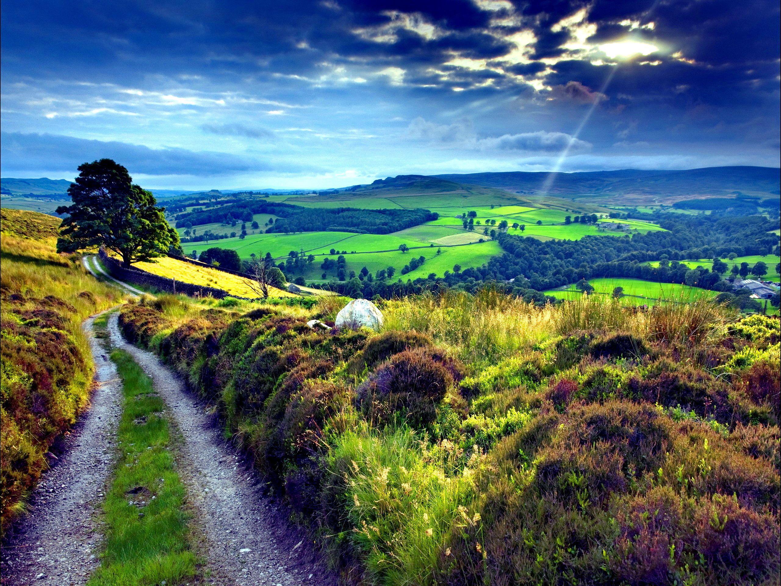 Пейзаж в даль. Штирийско-бургенландская Холмистая равнина. Холмистые равнины Великобритании. Сокурская Холмистая равнина.