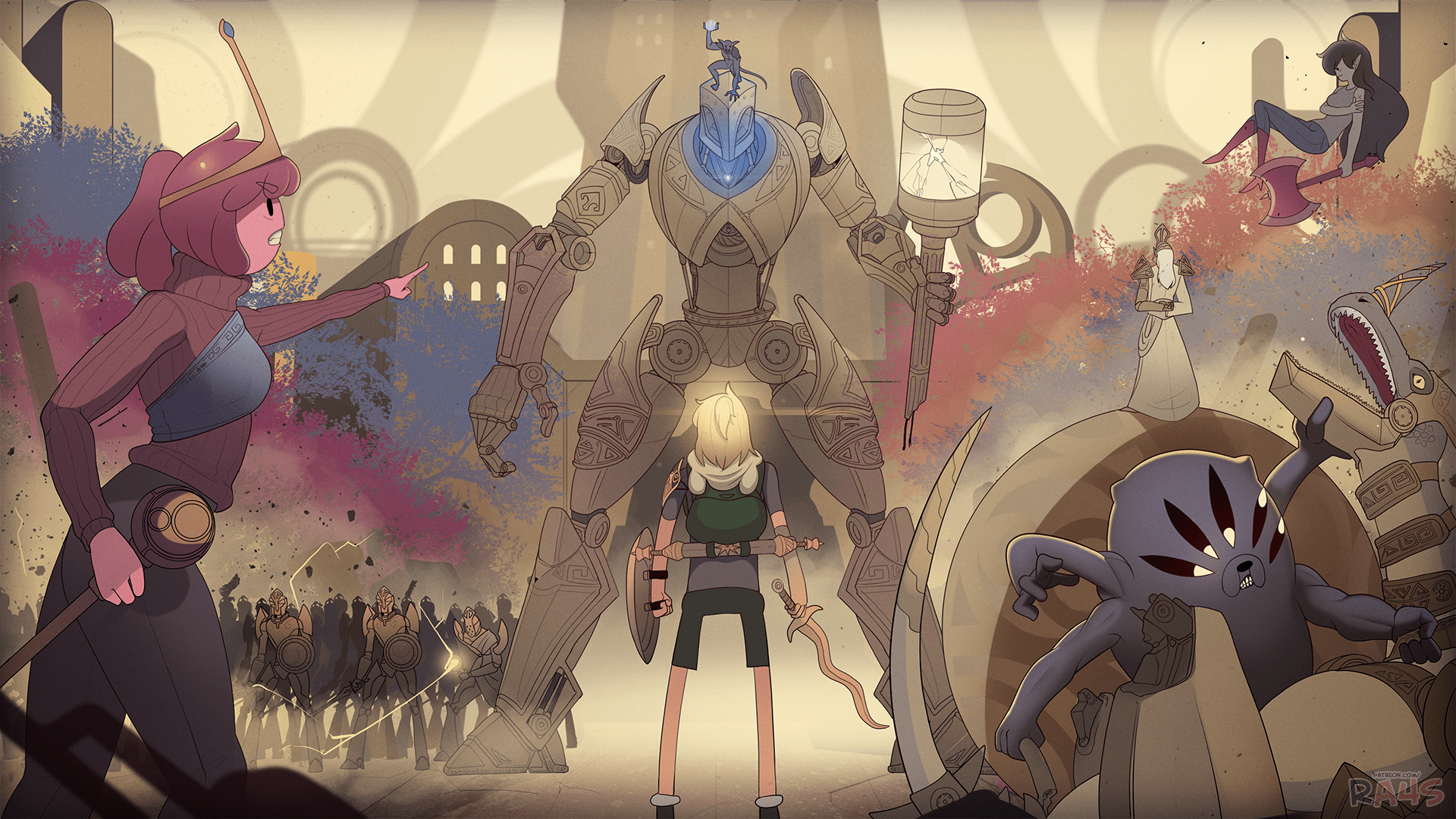 1920x1080 Adventure Time x The Elder Scrolls The ClockWork City by Ra4s on Newgrounds