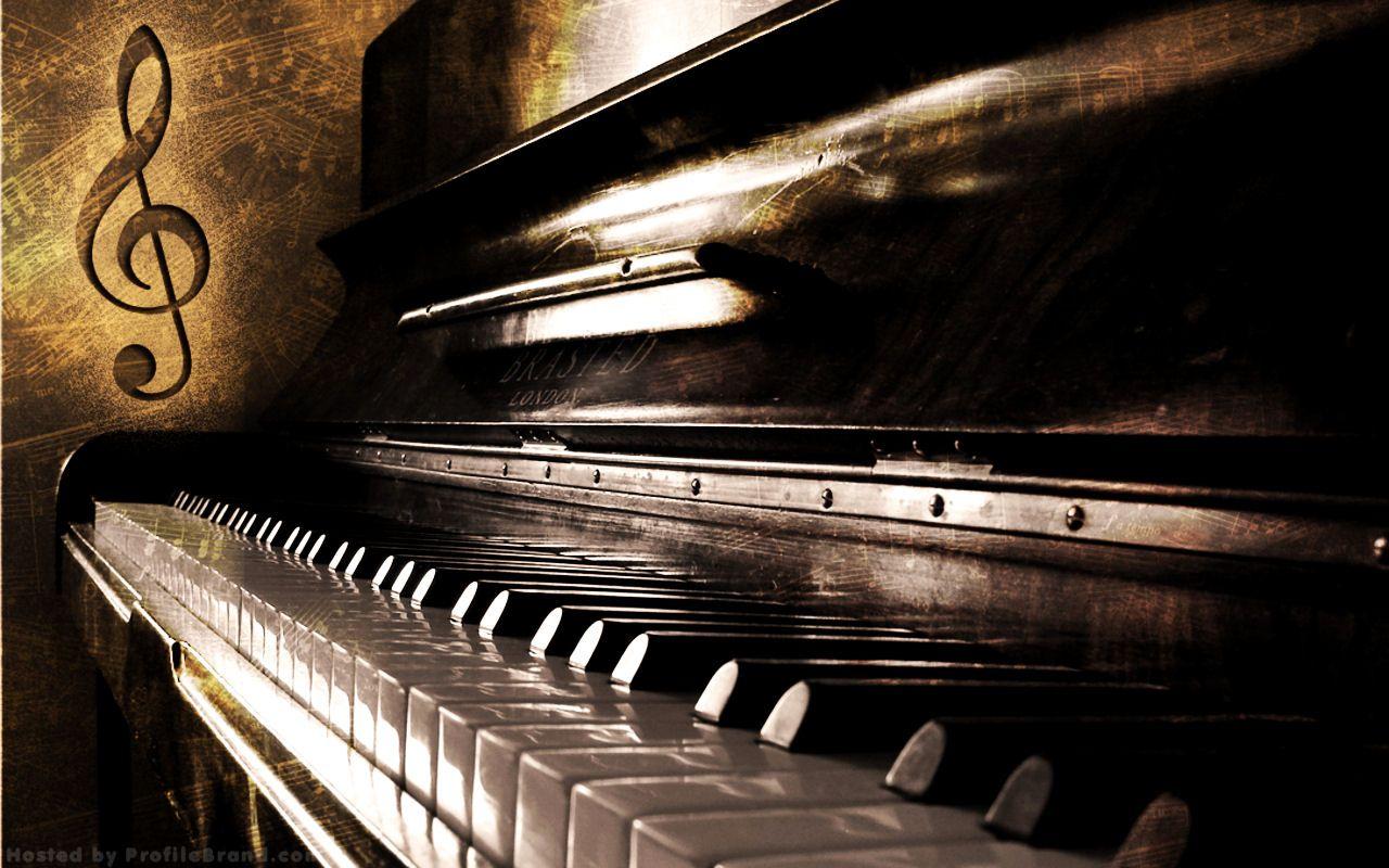 1280x800 HD Piano Wallpaper