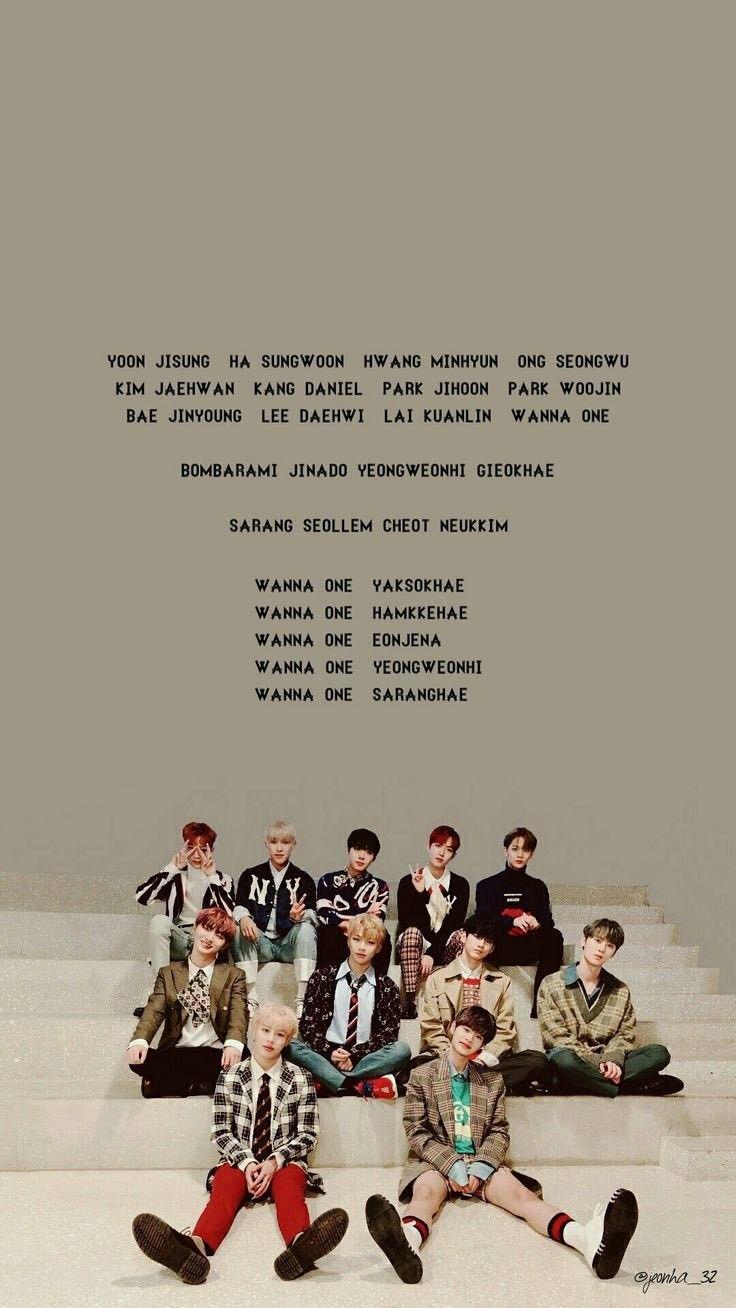 736x1308 Aesthetic Wanna One Wallpaper