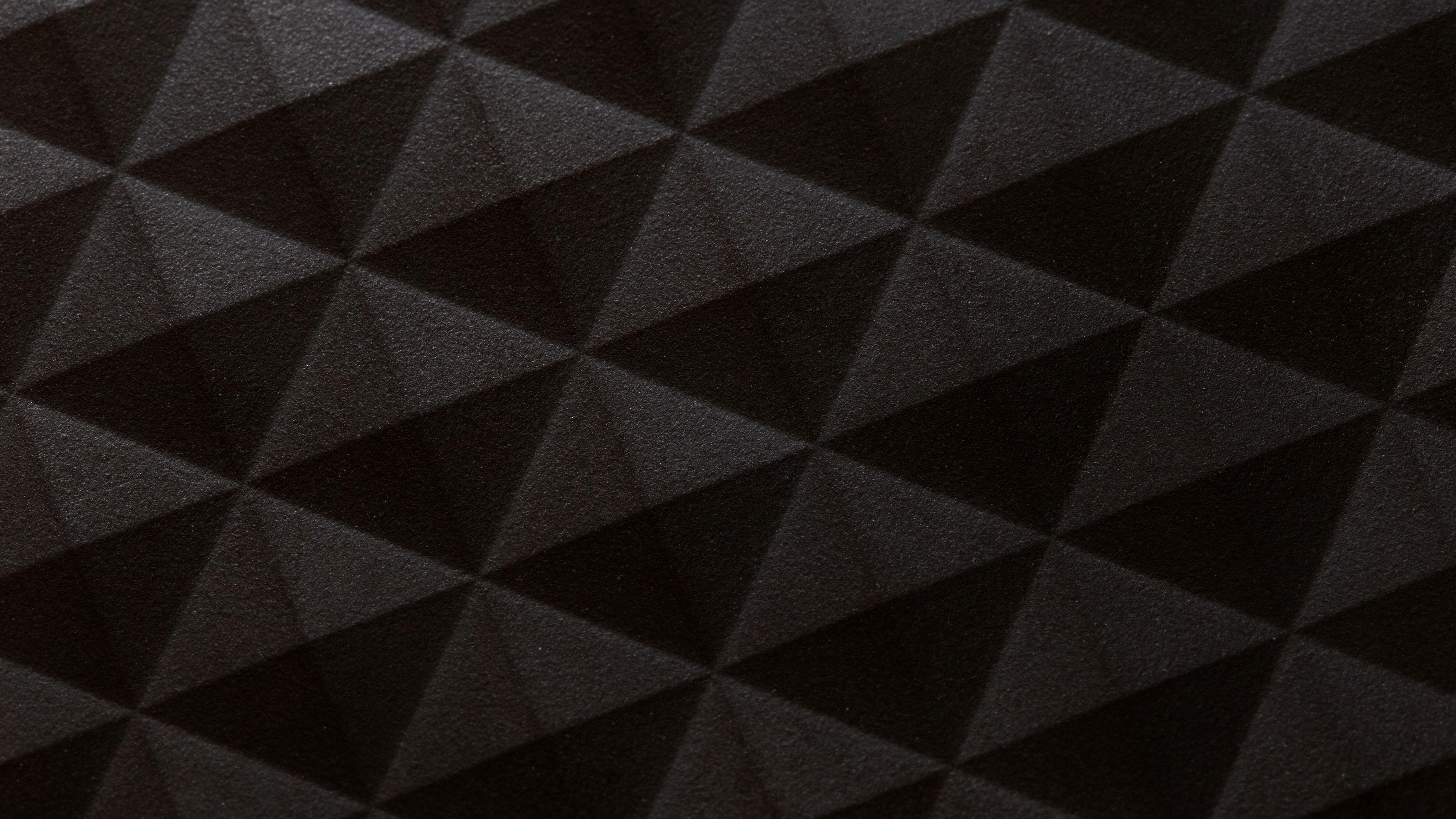 3840x2160 Download wallpaper 3840x2160 triangles, squares, black, bumps, grungy 4k uhd 16:9 HD background