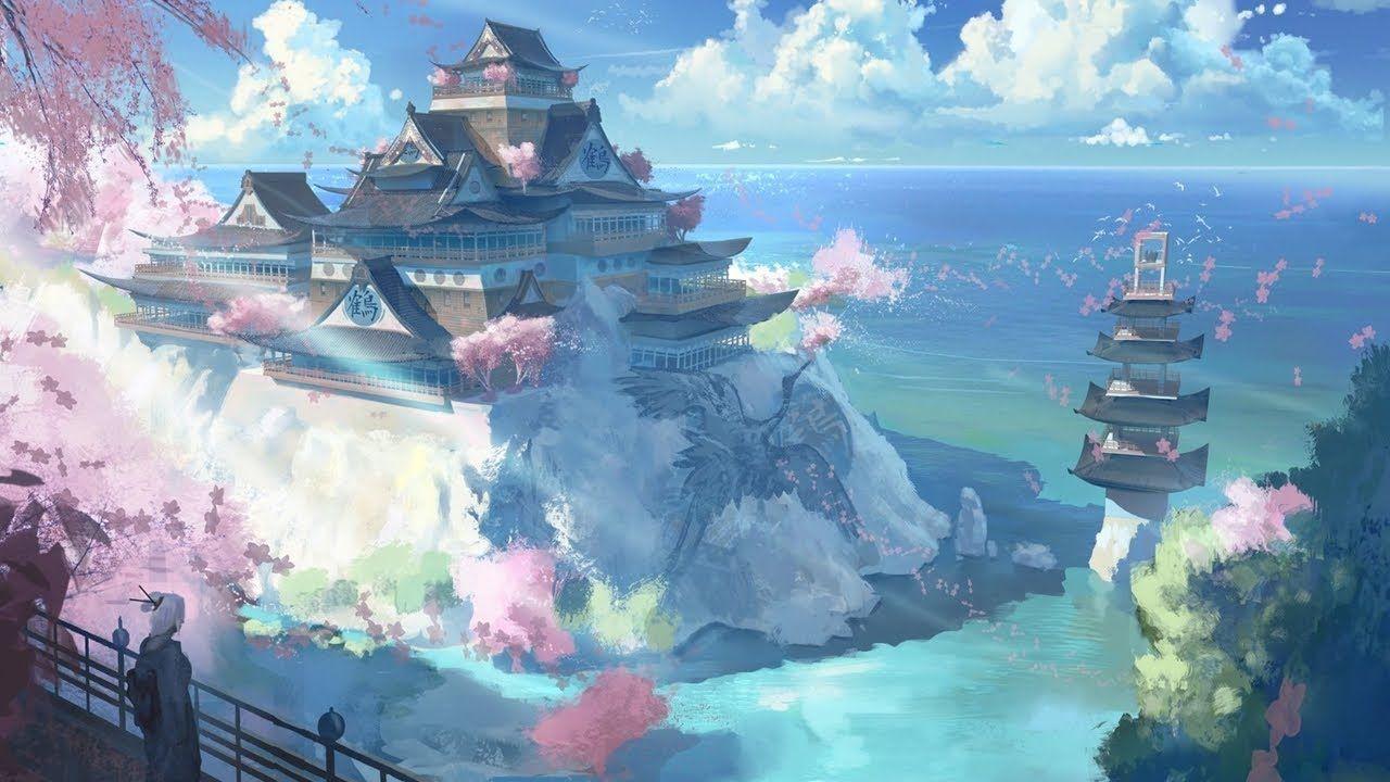 1280x720 Beautiful Piano Music Departure Time. Anime scenery wallpaper, Computer wallpaper desktop wallpaper, Anime background wallpaper
