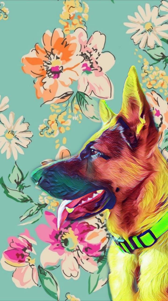 718x1280 I Love German shepherd ❤. German shepherd painting, German shepherd art, German shepherd tattoo