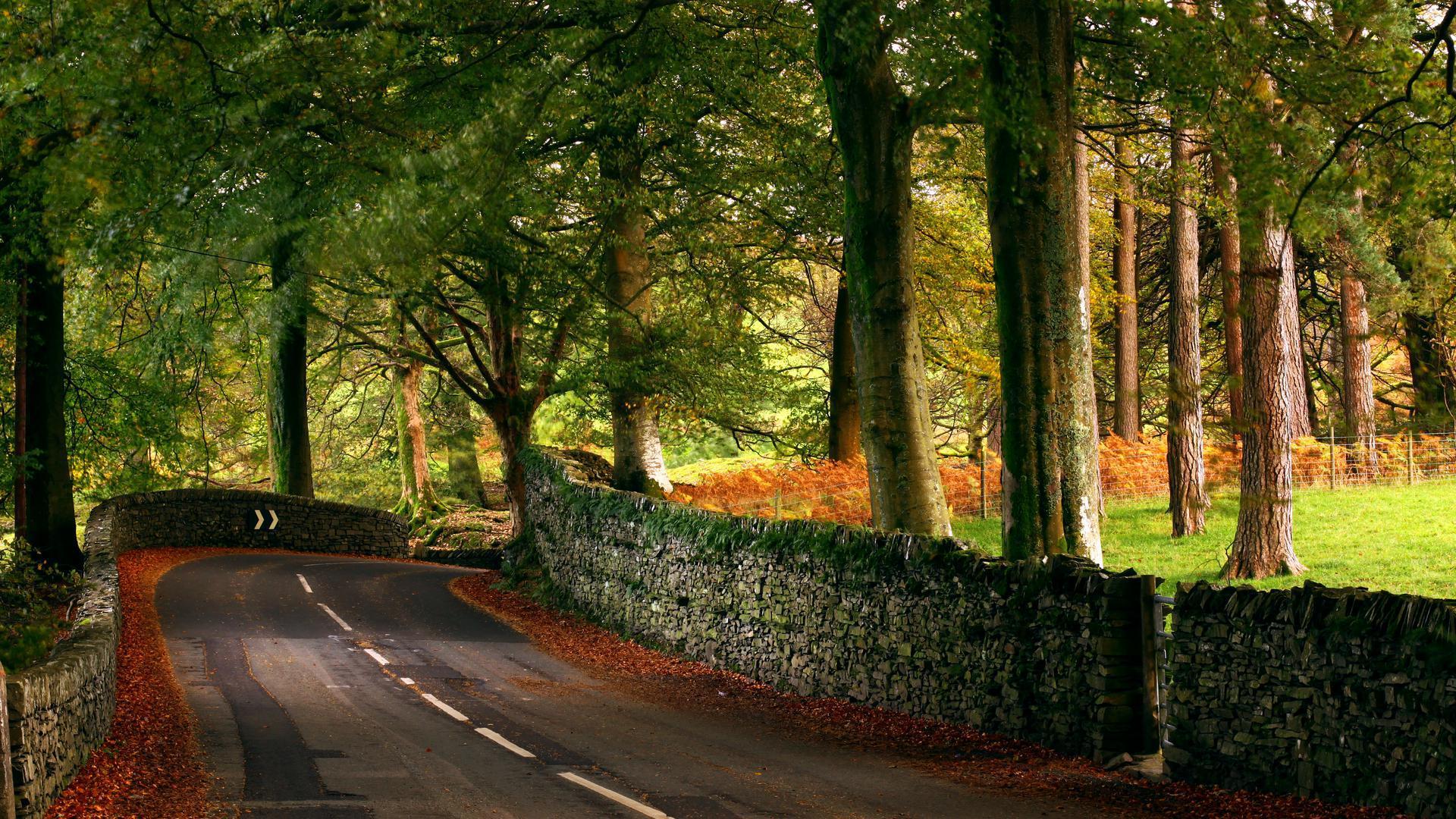 1920x1080 U- 3081.0 Kb, wallpaper. Road in England