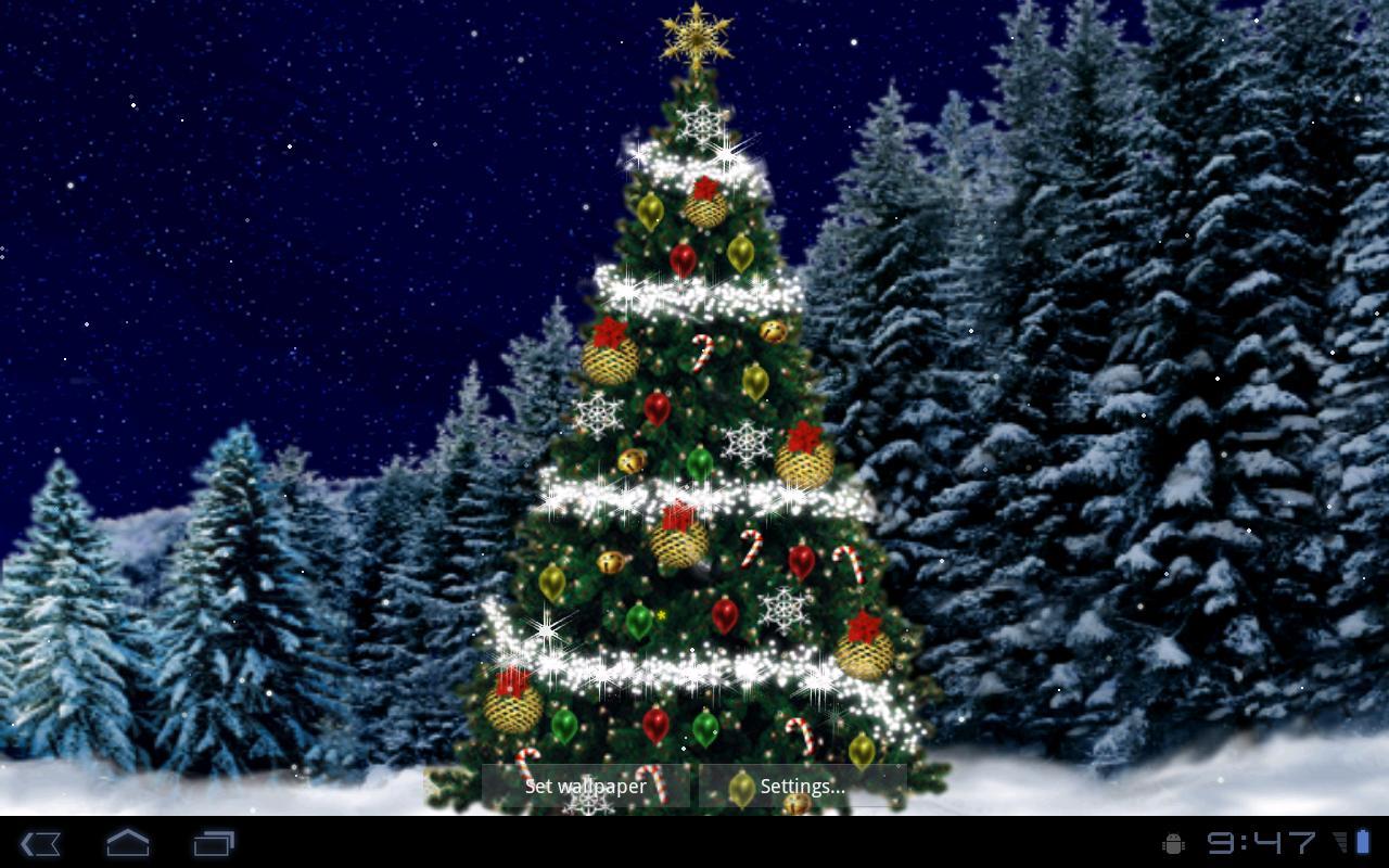 1280x800 live wallpaper christmas tree