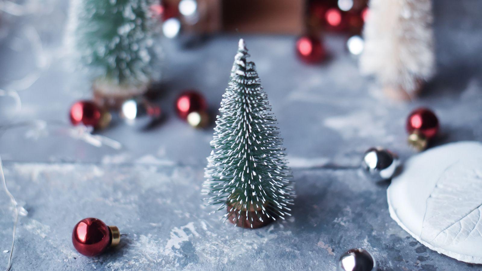 1600x900 Download wallpaper 1600x900 christmas trees, balls, decorations, new year, christmas widescreen 16:9 HD background