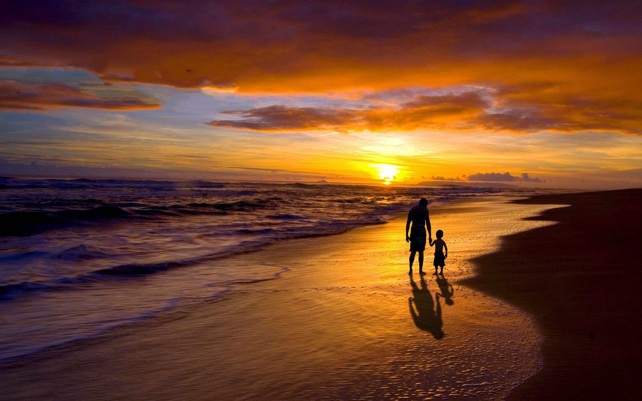 2560x1600 Father And Son Wallpaper