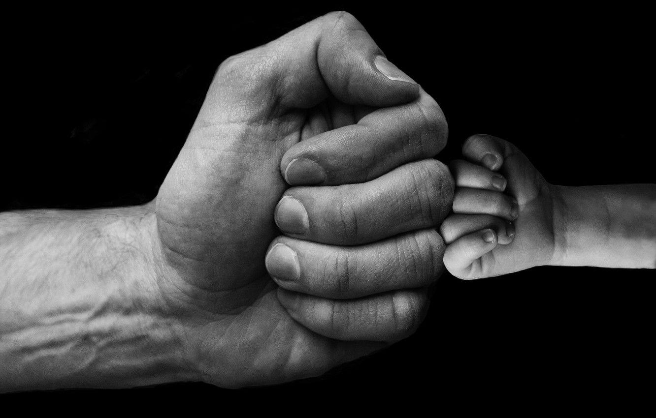 1332x850 Wallpaper hands, fists, baby, son, dad, greeting image for desktop, section ситуации