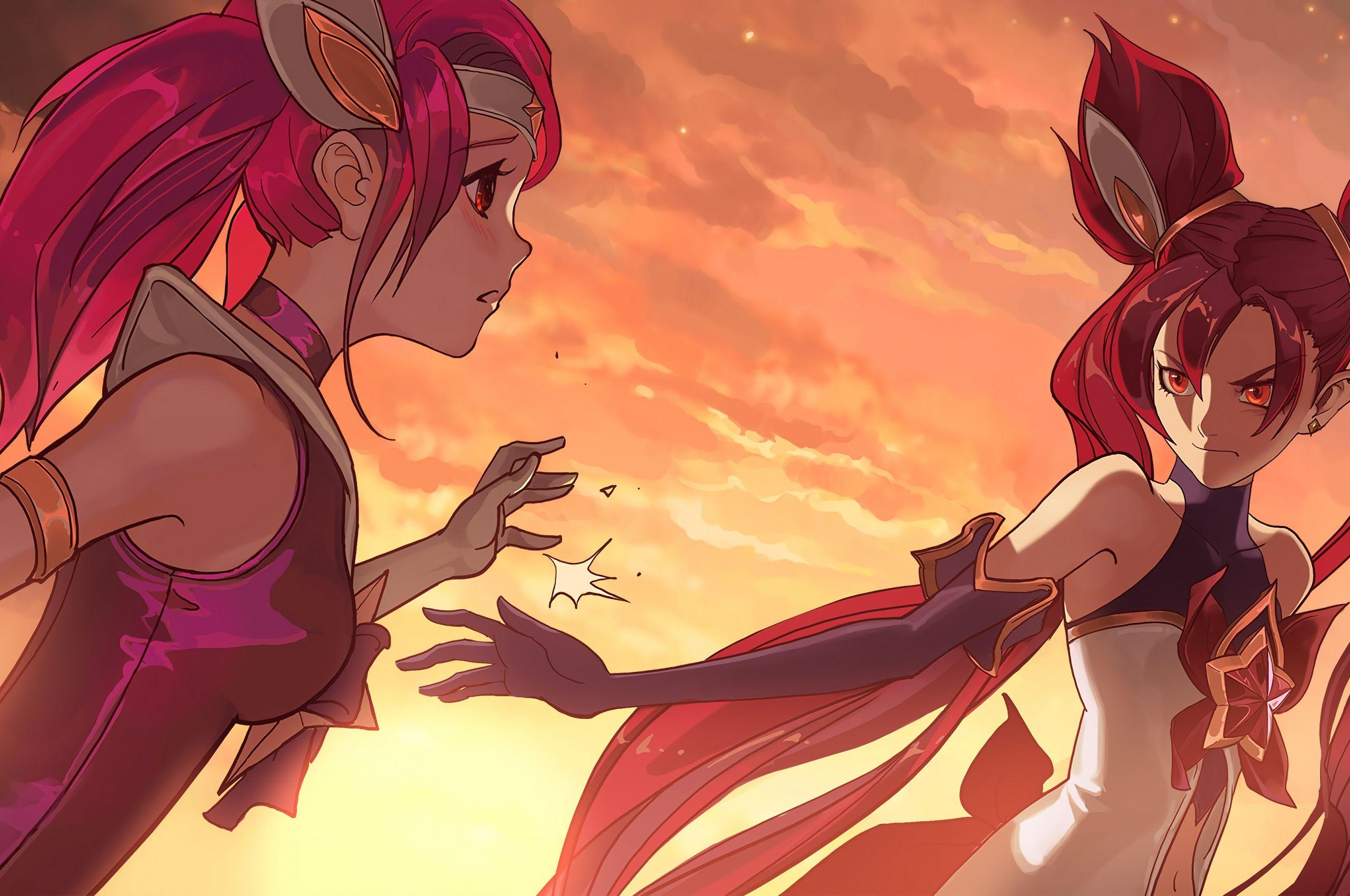 2560x1700 Free download Star Guardians Promo Jinx Lux LoL Wallpaper [3840x2160] for your Desktop, Mobile & Tablet. Explore Lux Wallpaper. Lux Wallpaper, Vox Lux Wallpaper