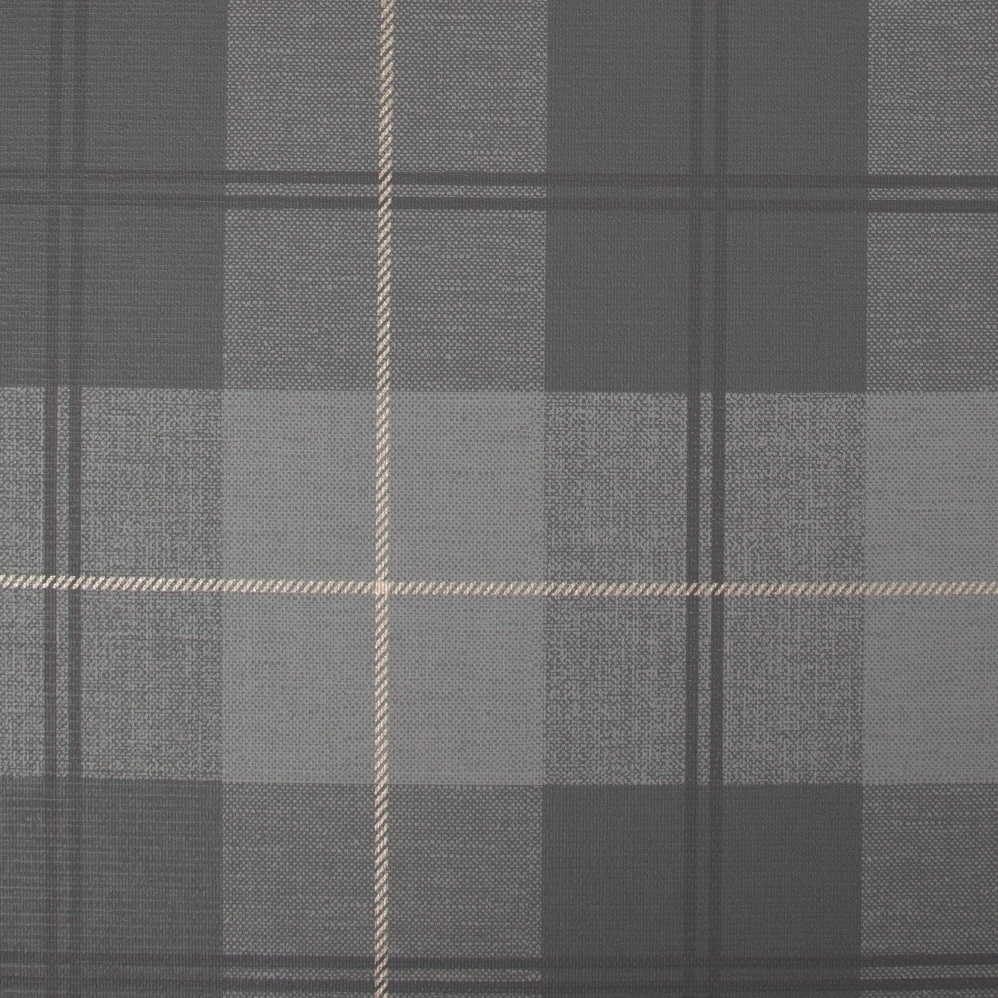 2000x2000 Superfresco Easy Heritage Tweed Tartan Check Faux Fabric Effect Charcoal Wallpaper 108610