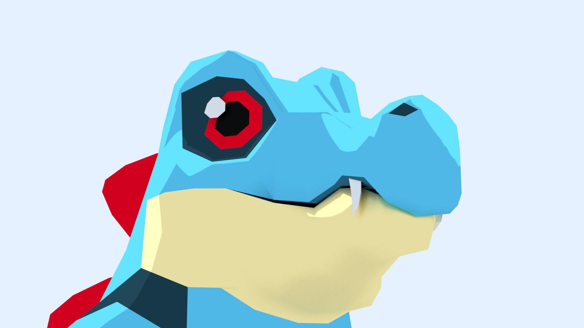 1920x1080 Totodile with Jumpsuit, Lucas Jaenisch Lopes
