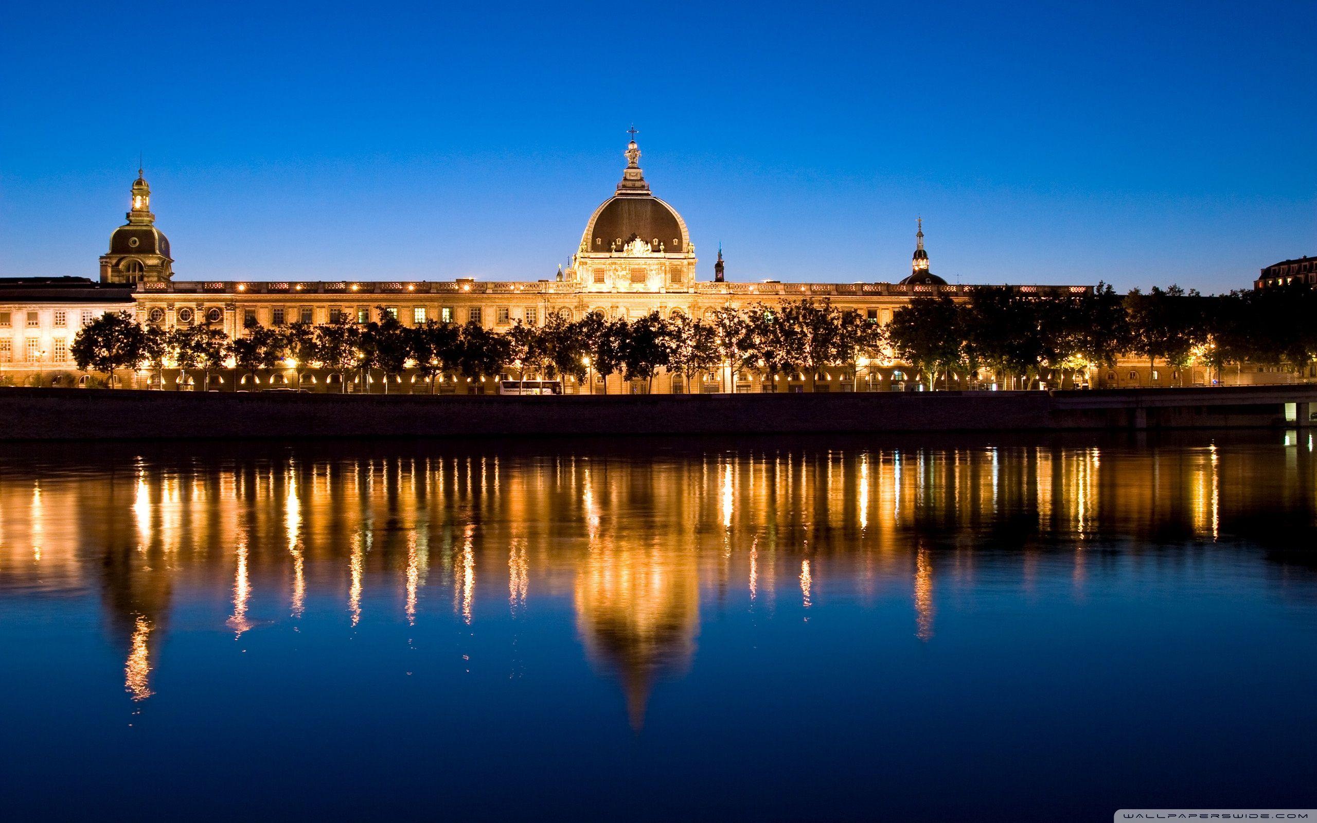 2560x1600 Lyon, France At Night ❤ 4K HD Desktop Wallpaper for 4K Ultra HD TV