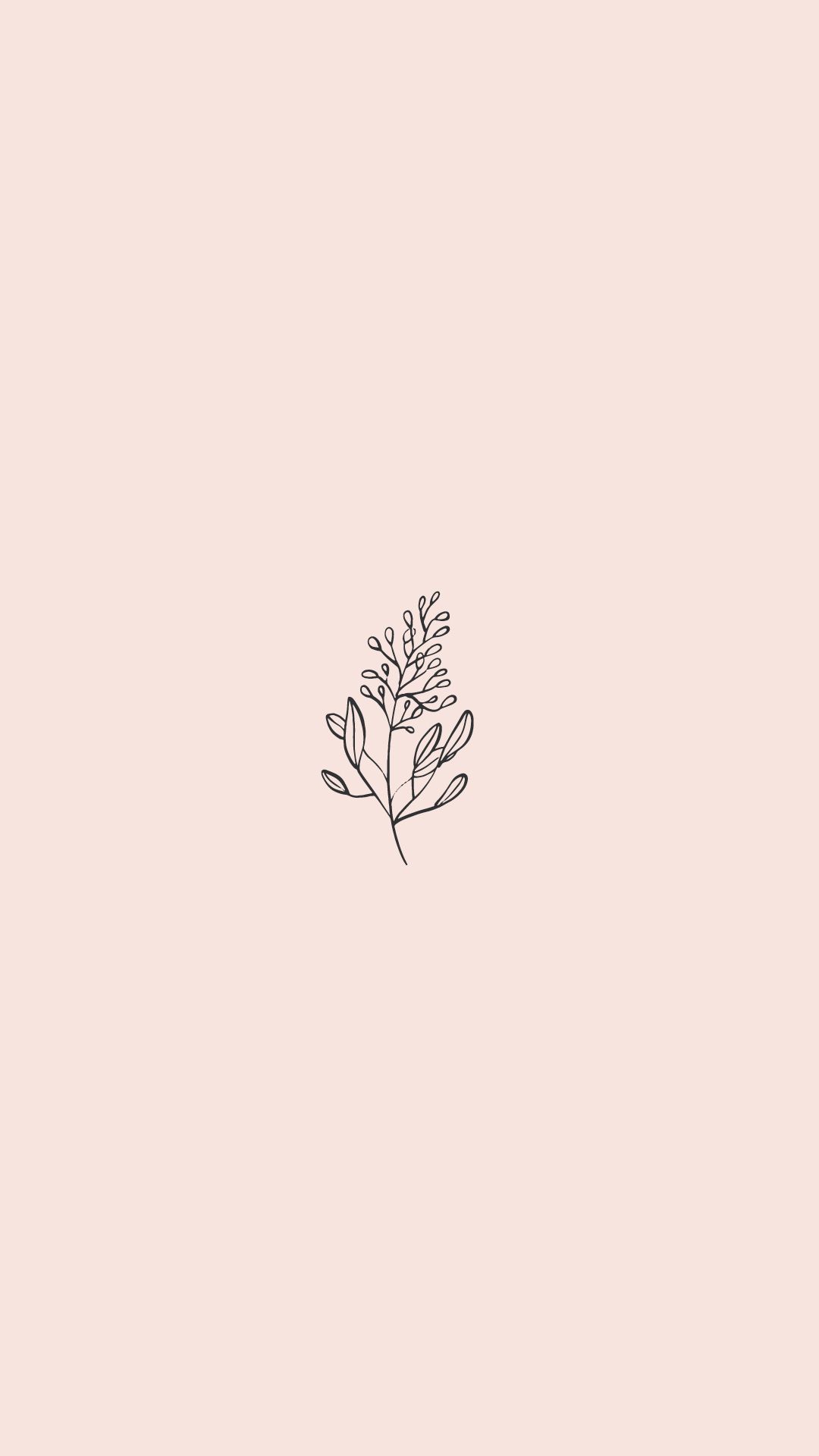 1080x1920 Minimalistic pink flowers wallpaper
