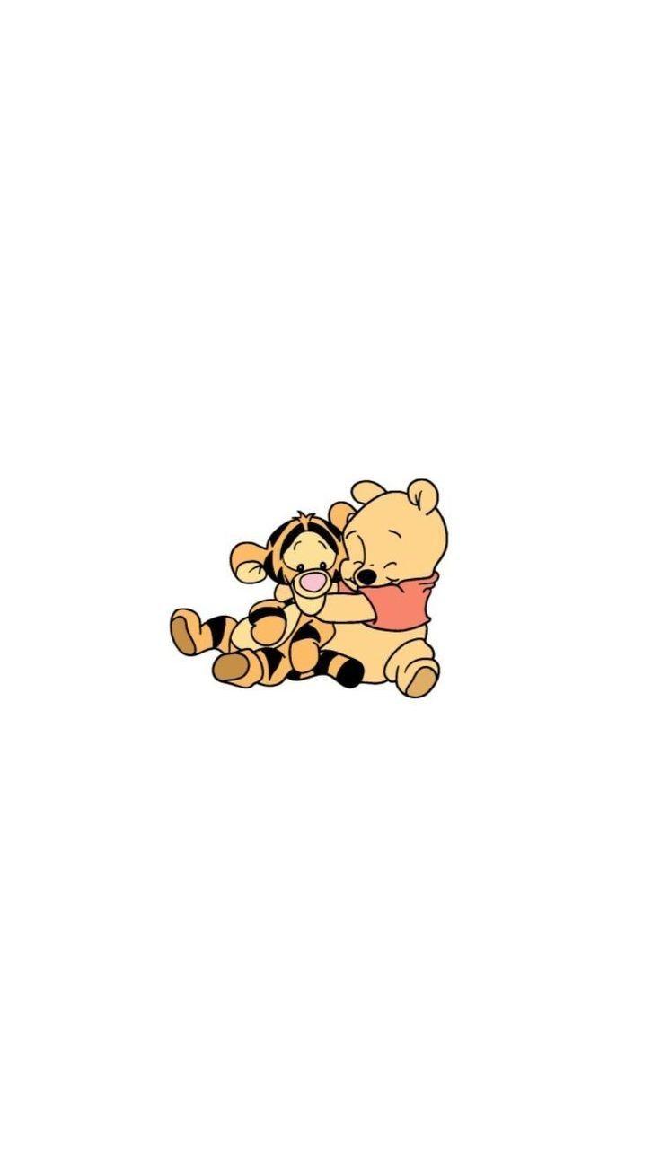 736x1309 cute hug cartoon wallpaper