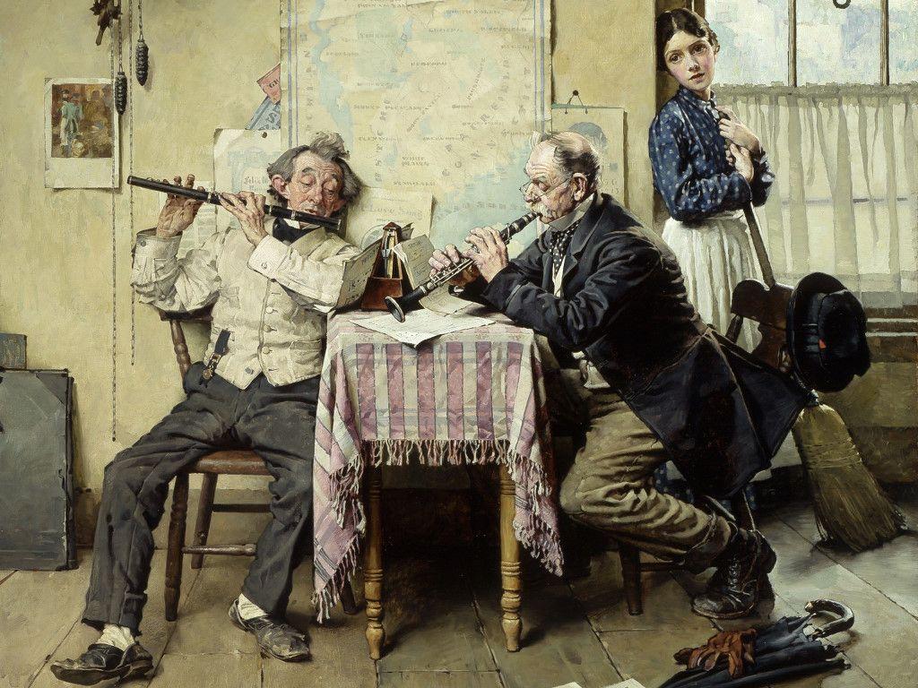 1024x768 The Love Song, Norman Rockwell, [1024 x 768]: ArtPorn