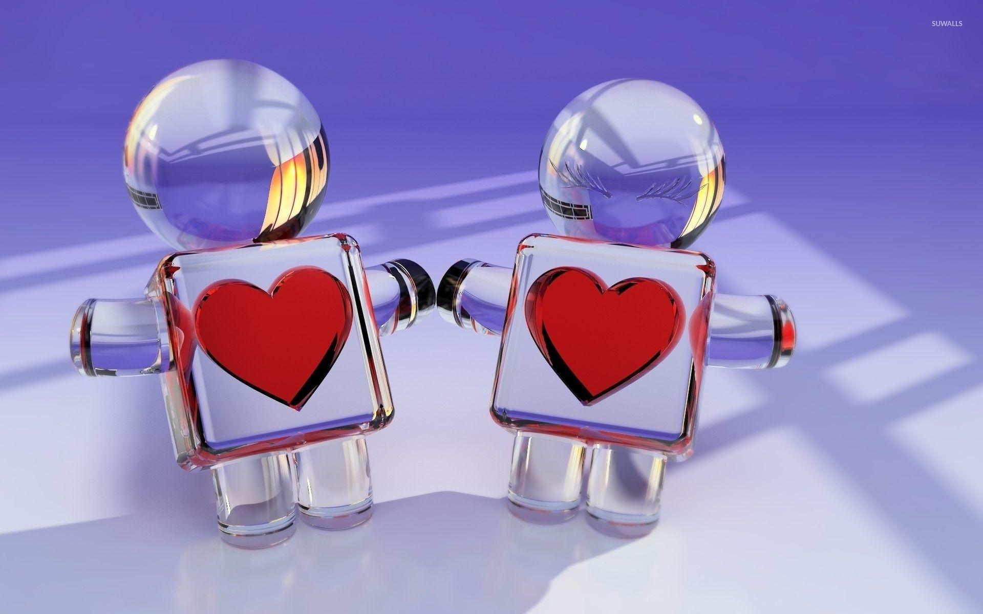 1920x1200 Glass boy and girl wallpaper wallpaper