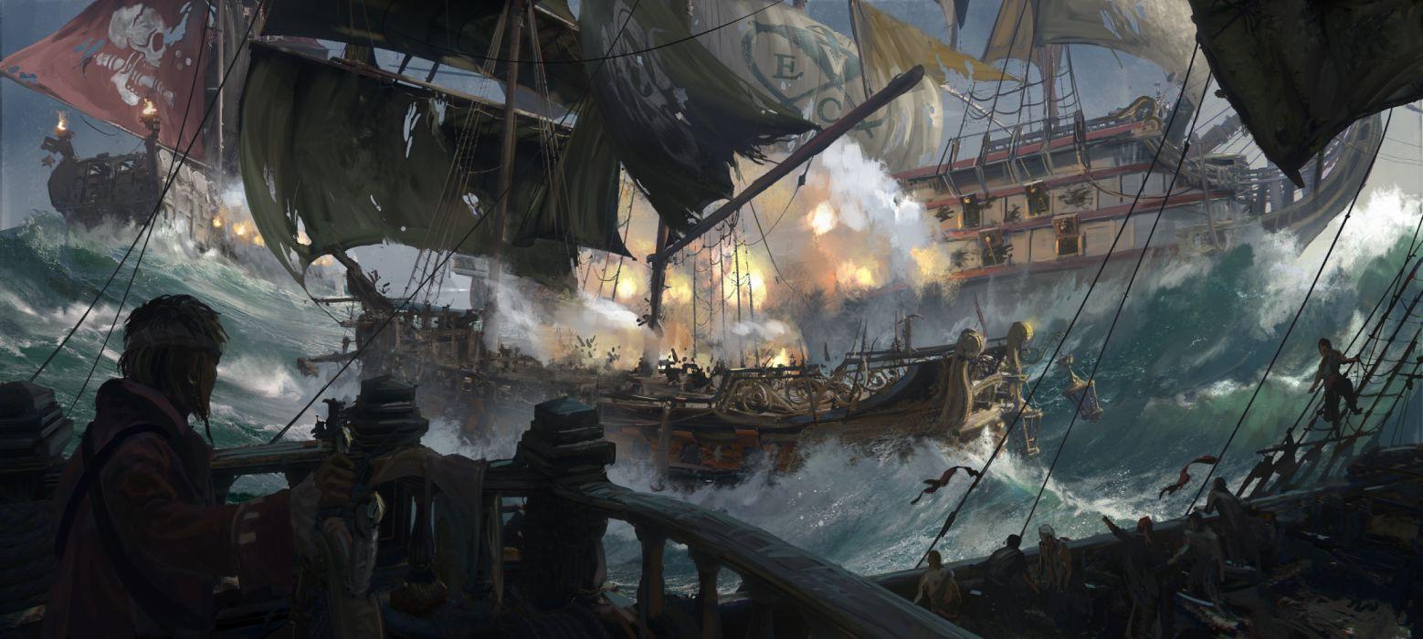 Ship Battle Wallpapers - Top Free Ship Battle Backgrounds - WallpaperAccess