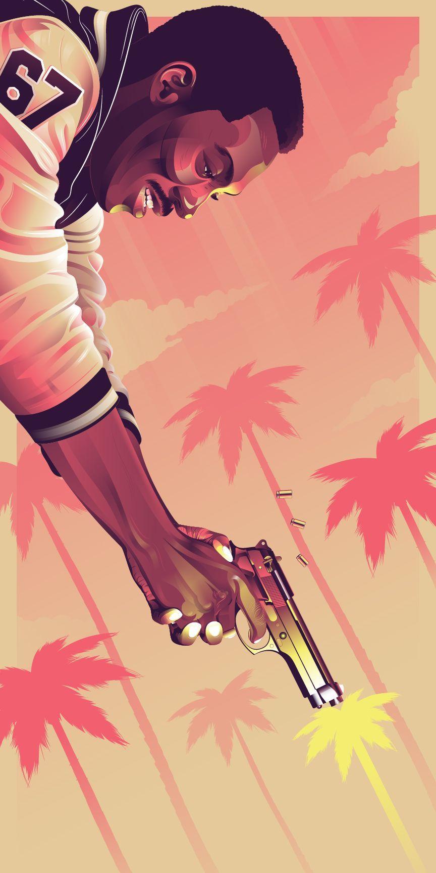 864x1728 Slick Mondo Poster for BEVERLY HILLS COP by Guillaume Morellec. Movie posters design, Movie poster art, Poster