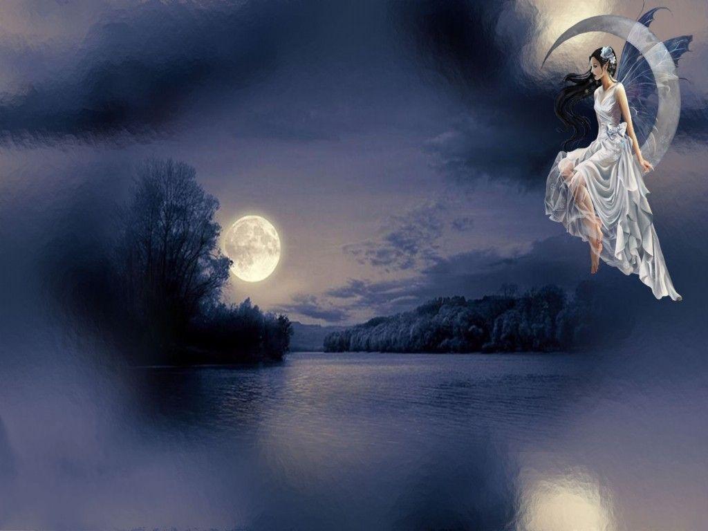 Hình nền cổ tích 1024x768 HD.  Moon Fairy Wallpaper HD 10 Background