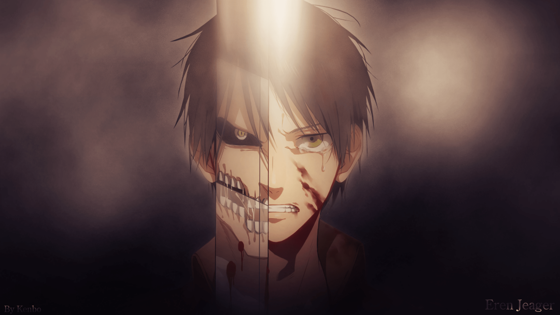 Download wallpaper art, Titan, Shingeki no Kyojin, Eren Yeager, Attack of  the titans, Levi, section other in resolution 1366x768