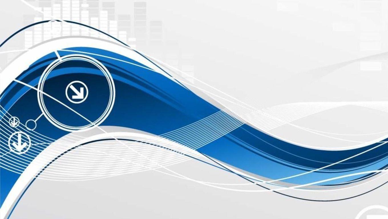 1360x768 Blue Tech Wallpaper