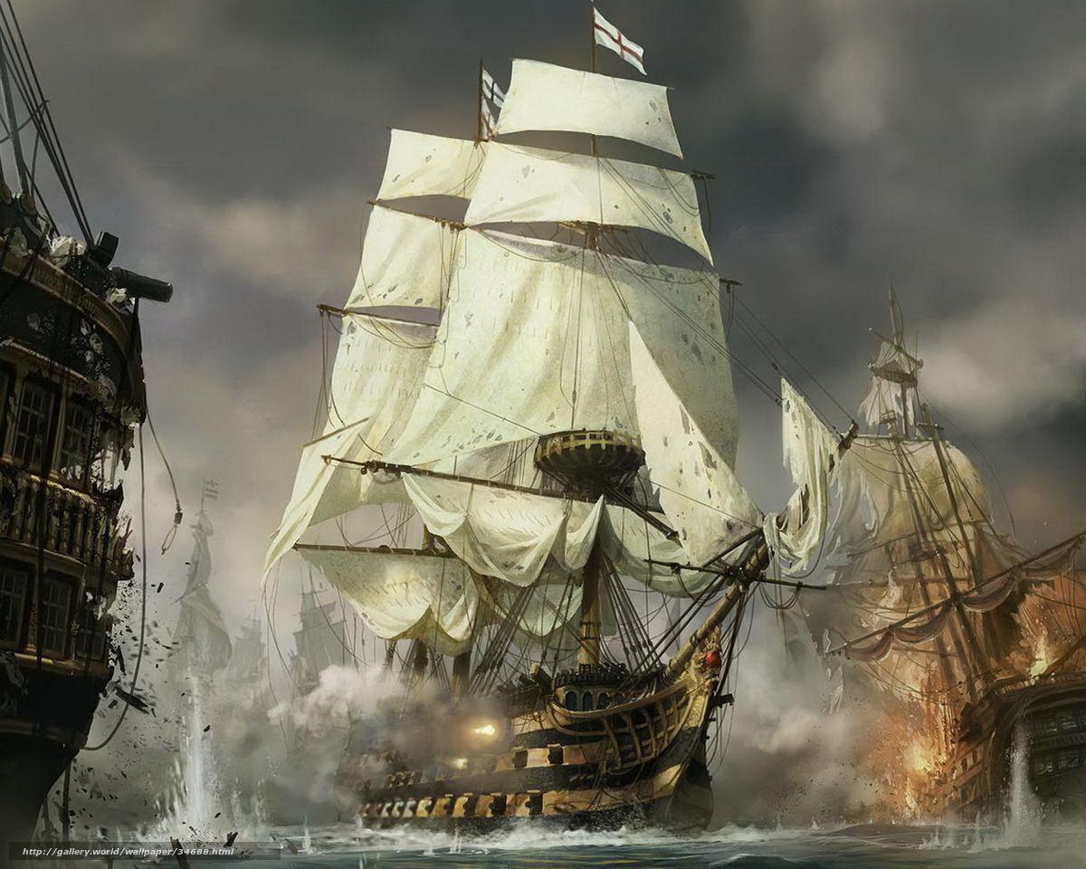 1200x960 Download wallpaper ship, battle free desktop wallpaper in the resolution 1280x1024